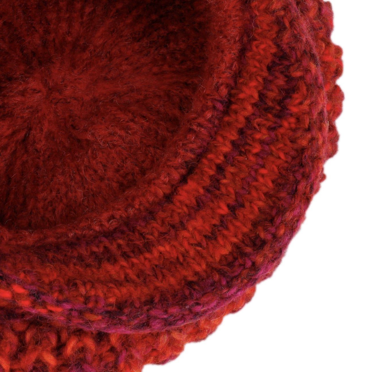 McBurn Ballonmütze (1-St) Strickmütze mit Schirm, Made in Italy
