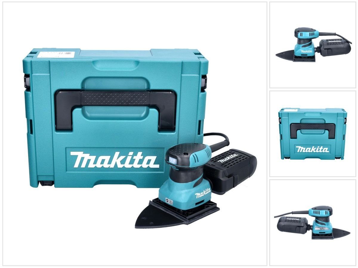 Makita Schwingschleifer BO 4565 J Faust Schwingschleifer 200 W 112 x 190 mm + Makpac