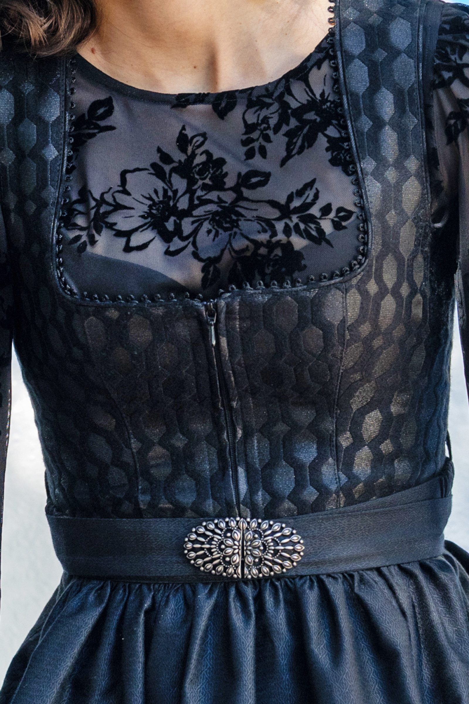 MarJo Dirndl Midi Dirndl 2tlg. - WILLENDORF - schwarz