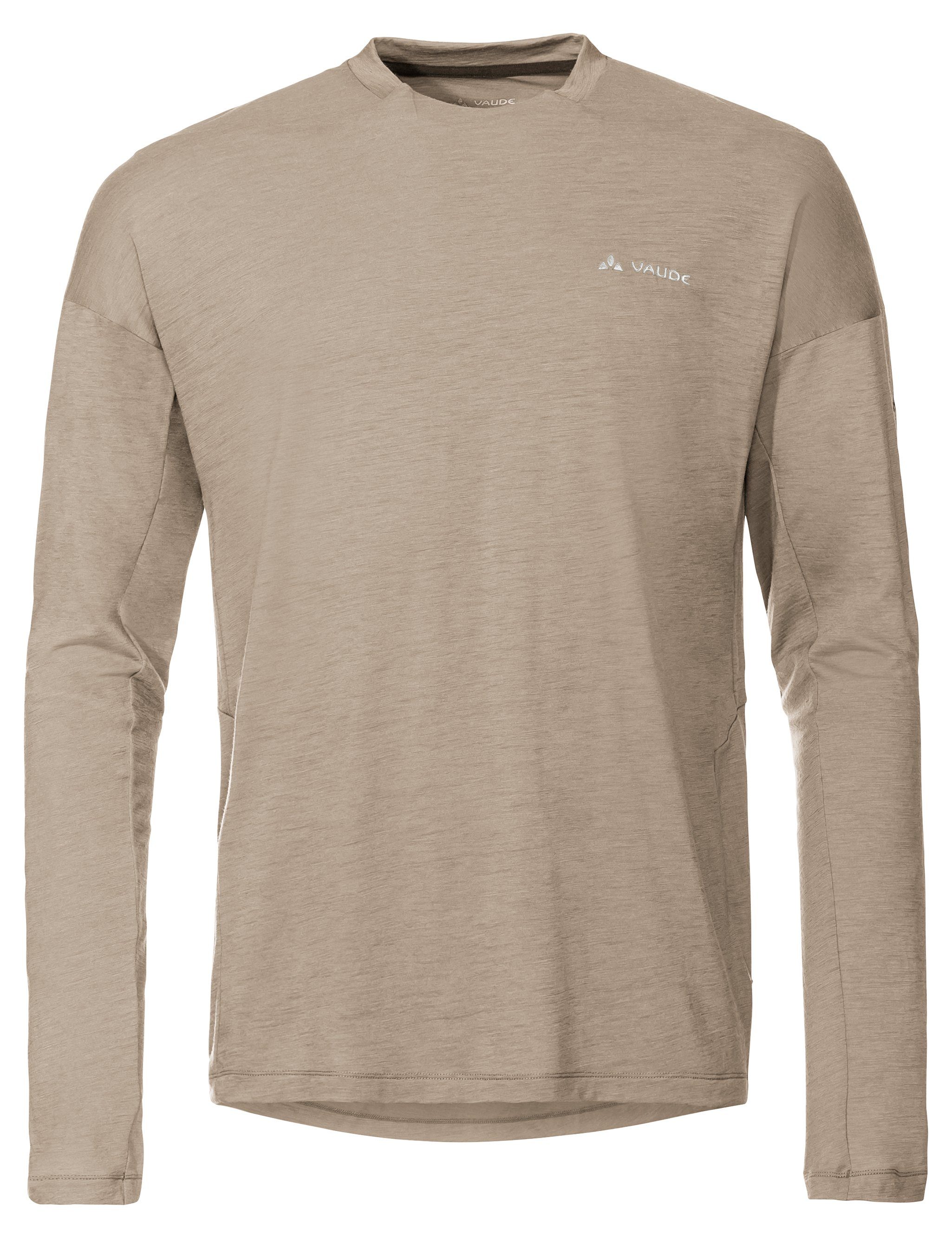 VAUDE T-Shirt Men's Yaras LS Wool Shirt (1-tlg) Grüner Knopf linen