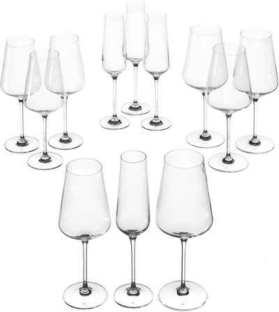 LEONARDO Gläser-Set »Puccini«, Glas, Teqton-Qualität, 12-teilig