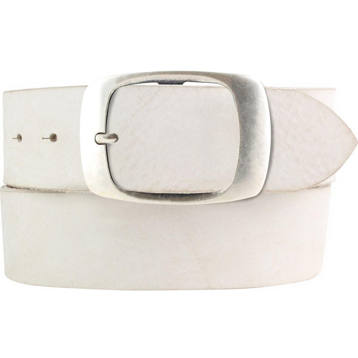 Ledergürtel Gürtel aus weichem Vollrindleder Used-Look 5 cm mit Doppel-Schnalle -