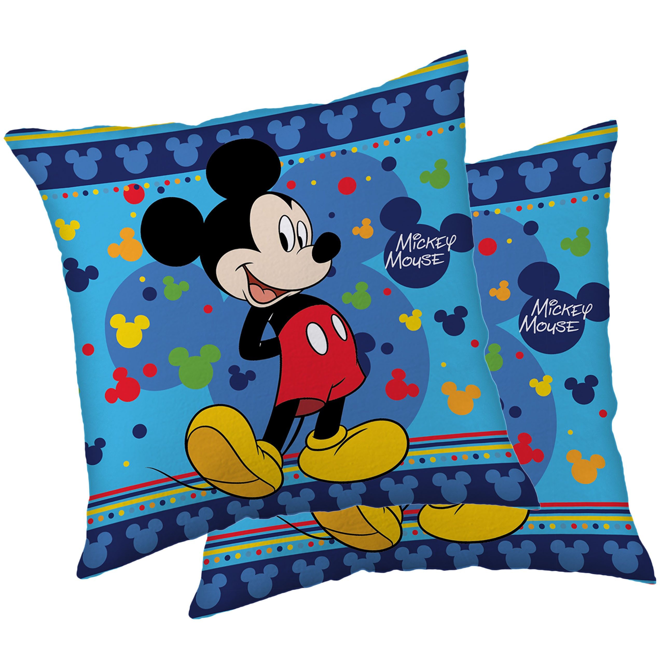 Disney Mickey Mouse Kopfkissen DISNEY Mickey Mouse Quadratisches Kissen, Dekokissen 40x40 cm