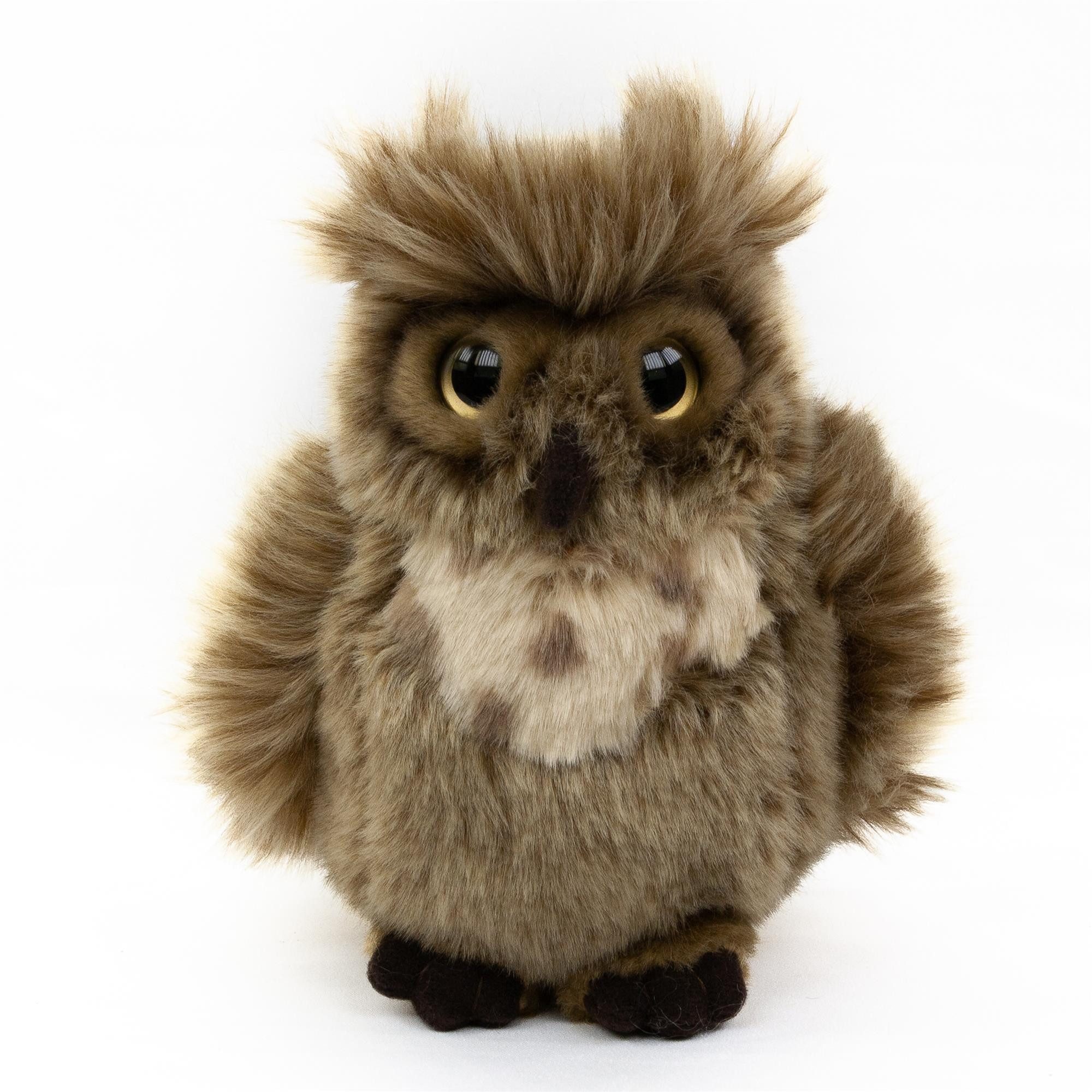 Teddys Rothenburg Kuscheltier Uhu Plüschtier Eule 17 cm braun günstig online kaufen