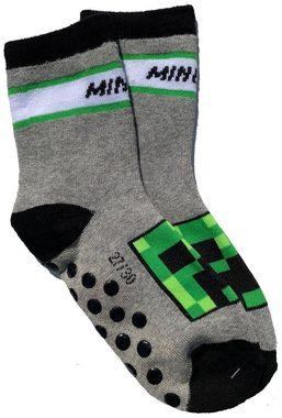 Minecraft Haussocken MINECRAFT Anti Slip Socken 2 stück Set