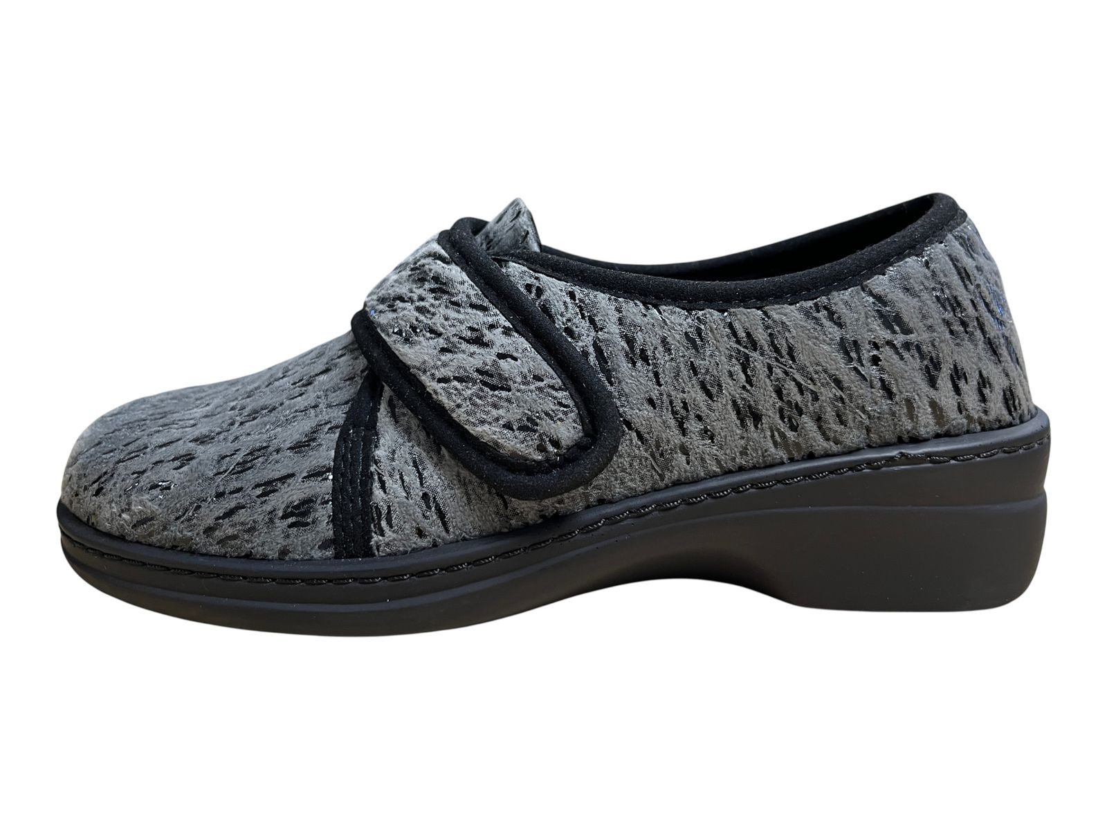 Algemare Damen Hausschuh 8325-2645 grau/kombi Hausschuh