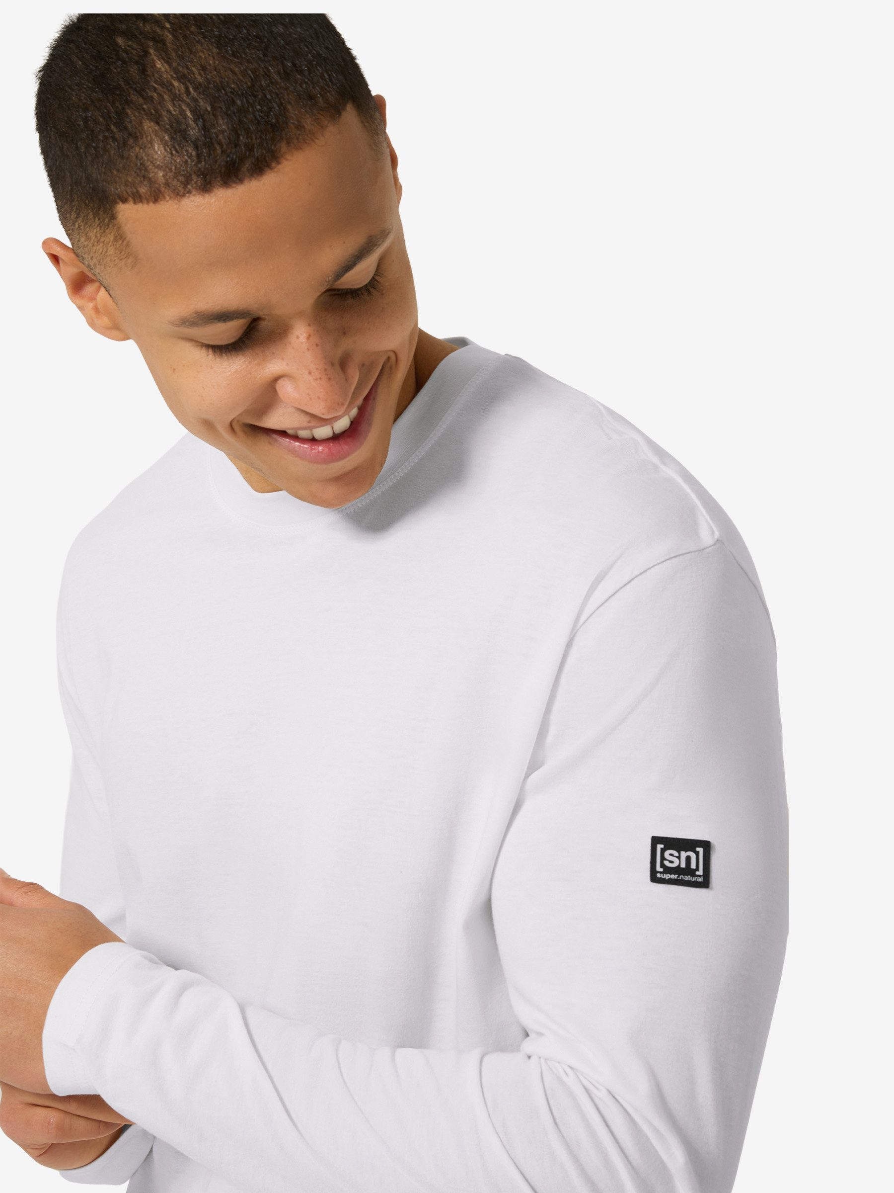 SUPER.NATURAL Langarmshirt für Herren, nachhaltig, Merino atmungsaktiv