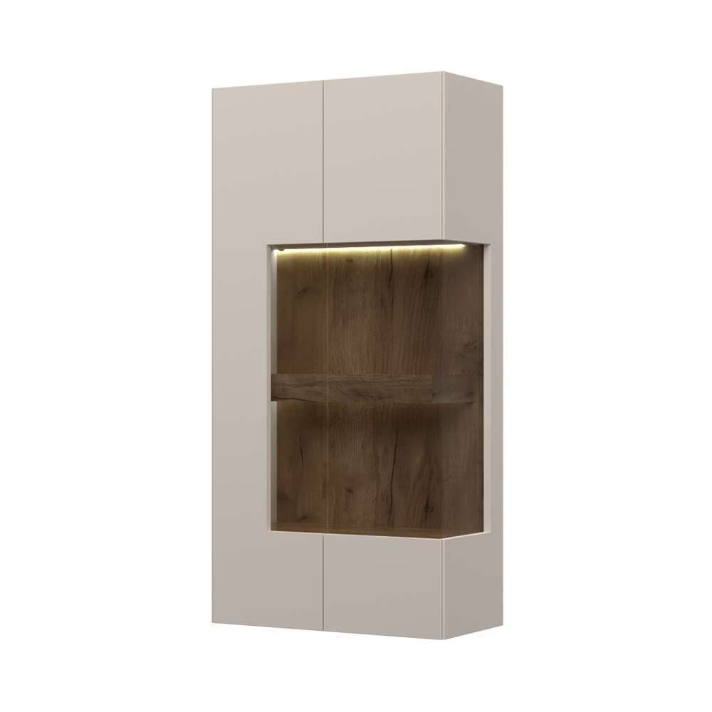 OTTO home Hängevitrine Sky45 (H/B/T): 125/62/30cm) Mit Beleuchtung, lackiert mit wasserbasiertem UV-Lack – Bild 2 von 5