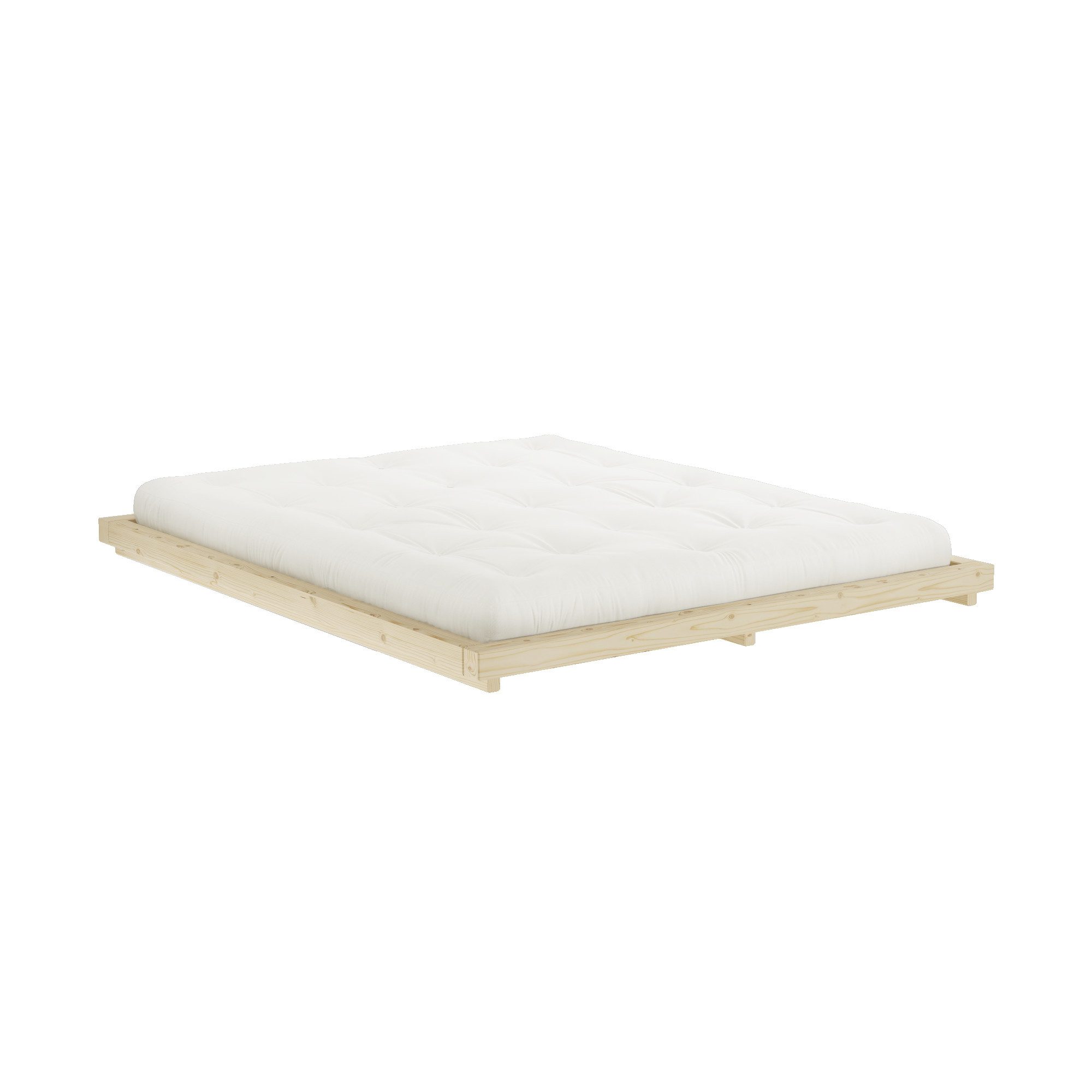 Karup Design Bettgestell DOCK BED, Futonbett, Massivholzbett, Bett ohne Matratze, Bett mit Lattenrost, aus FSC® zertifizierter Kiefer, mehrere Größen