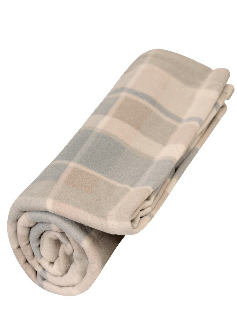 Trigema Fleeceschal TRIGEMA Fleece-Decke mit Karo-Muster, Format 150 x 200  cm
