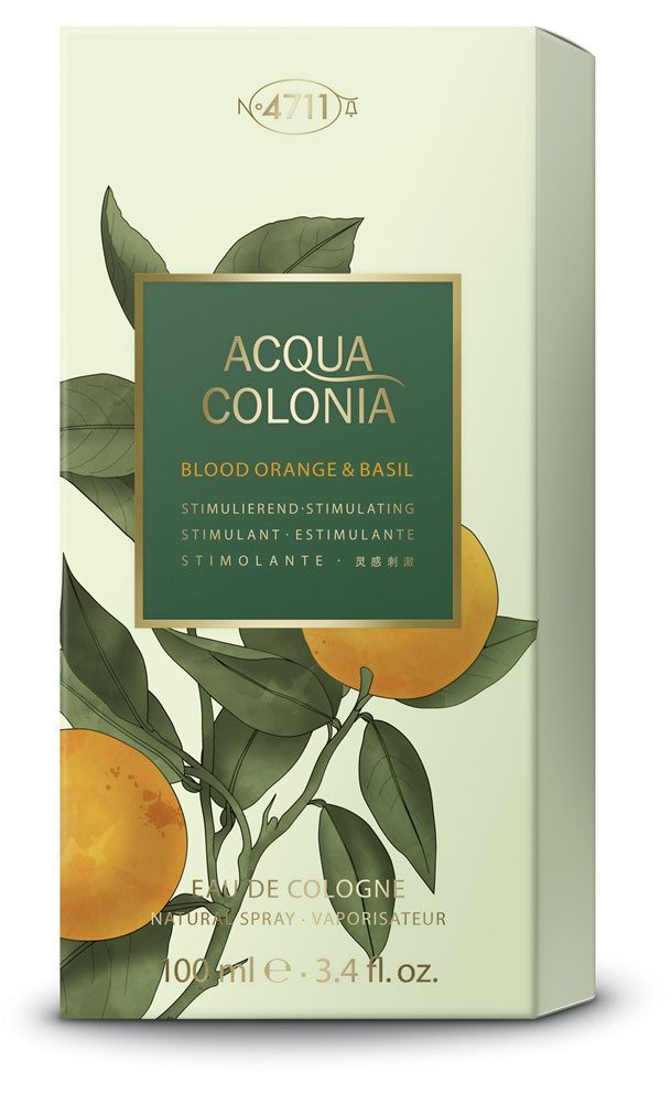 4711 Eau de Cologne 4711 Acqua Colonia BLOOD ORANGE&BASIL EAU DE COLOGNE NATURAL SPRAY, 1-tlg., mit aromatischer Duftkomposition