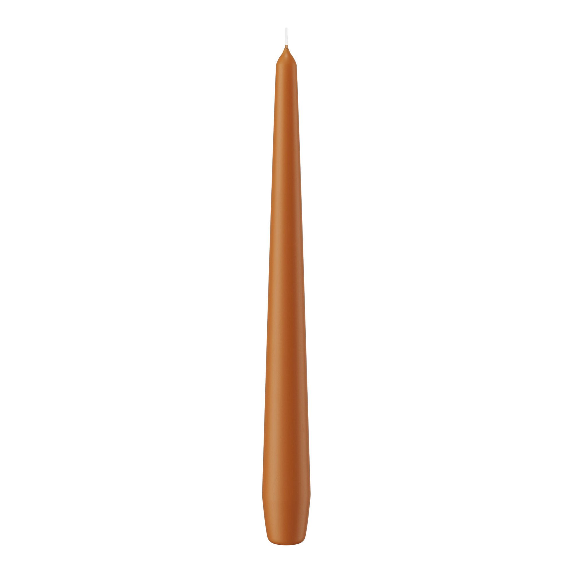 Wiedemann Kerzen Spitzkerze Spitzkerzen (konische Kerzen) Cognac 250 x Ø 25 mm, 12 Stück