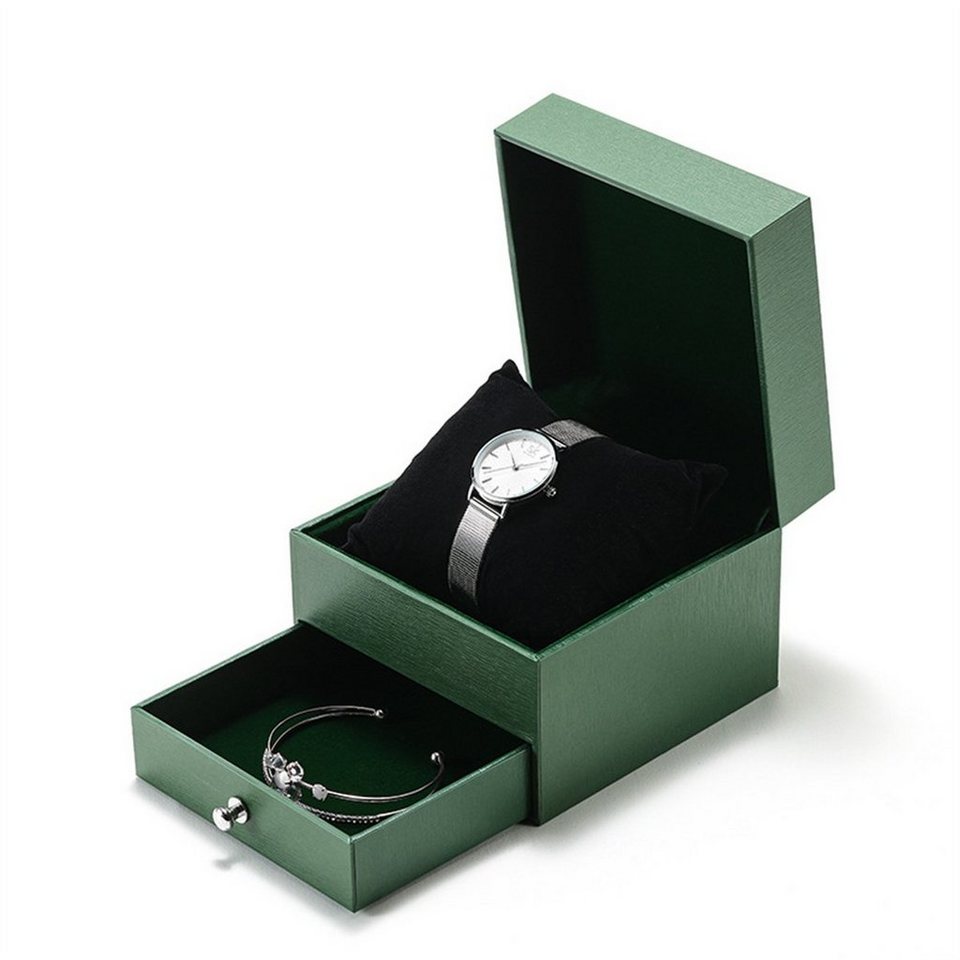 carefully selected Quarzuhr Damen-Quarzuhr-Geschenkbox-Set als schönes  Geschenk (mit Armband), Wasserbeständigkeit: Alltagstauglich, 30 Meter