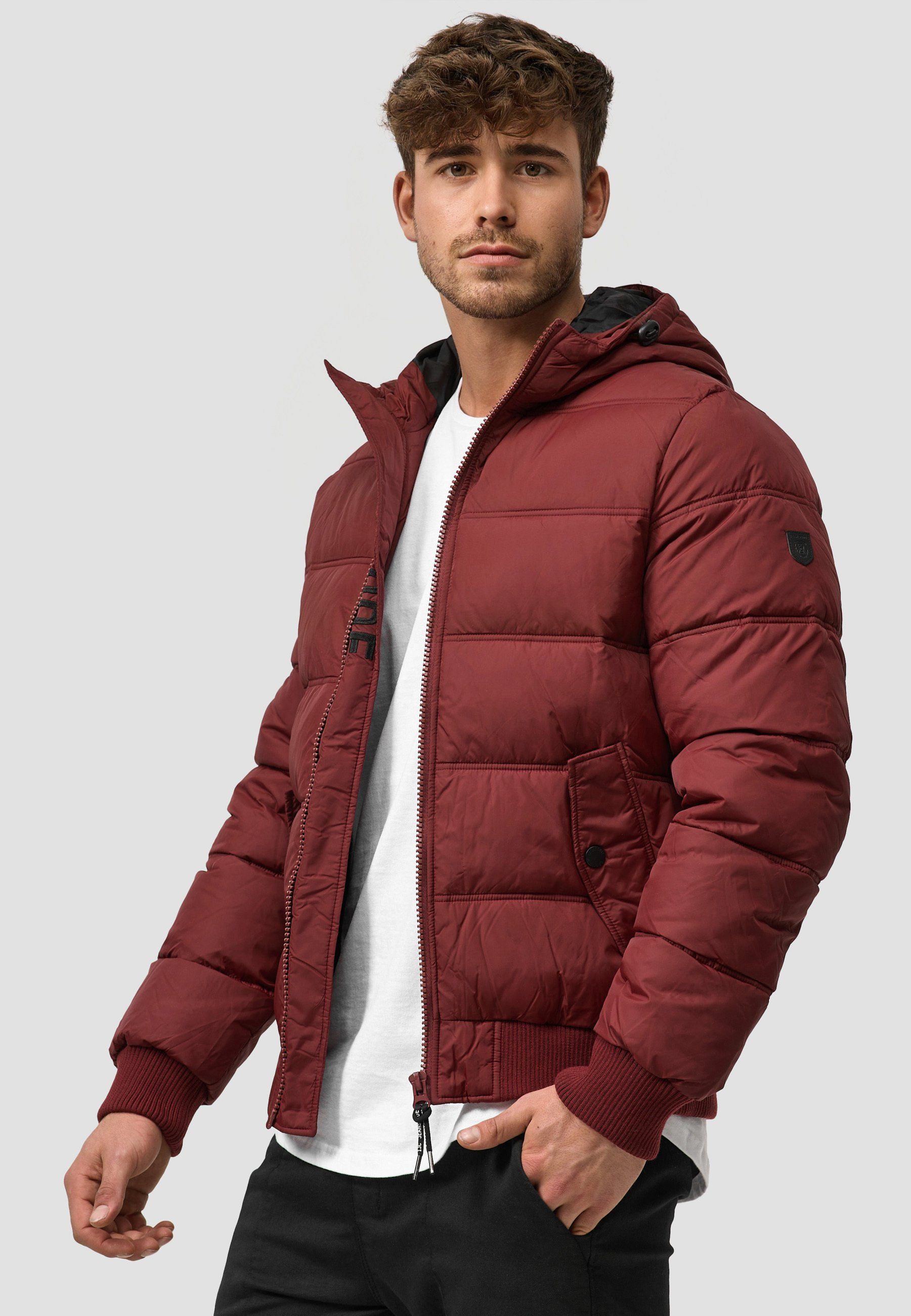 Indicode Winterjacke Adrian ZA Bordeaux