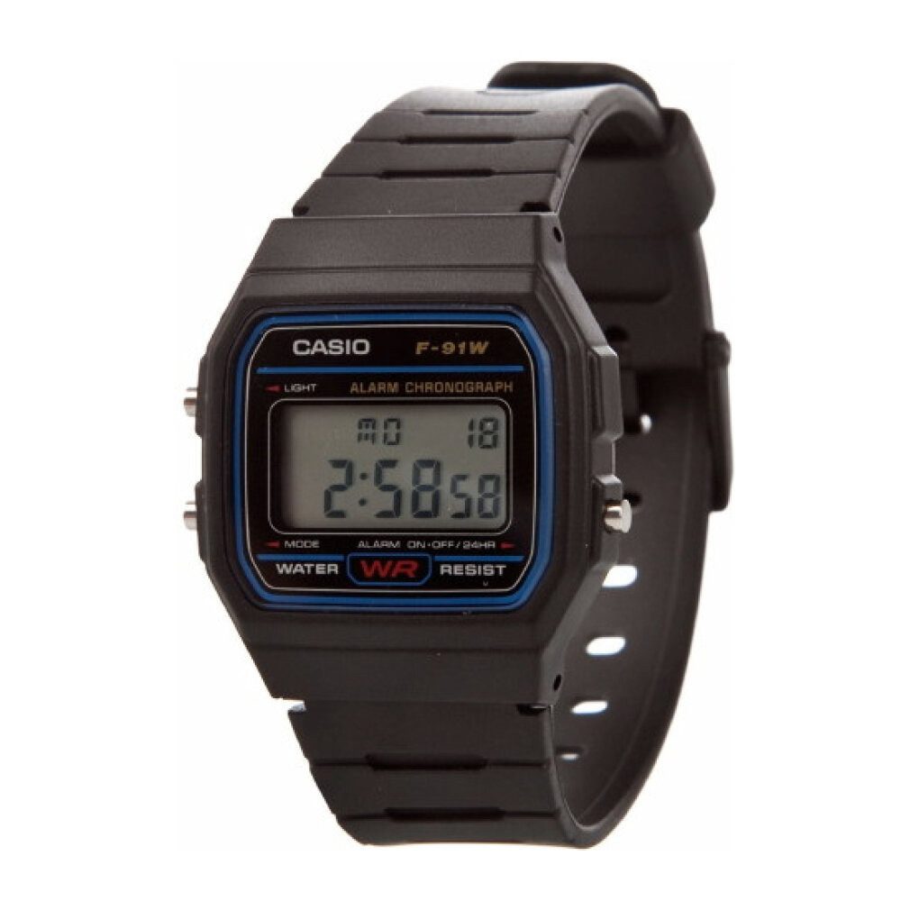 CASIO Luxusuhr Collection Unisex Digital Armbanduhr F-91W