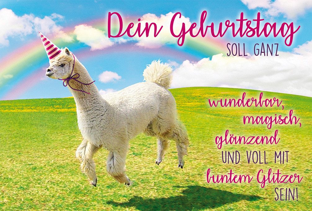 Grußkarten Geburtstag - Premium Line - Glückwunschkarte im Format 11,5 x 17 cm