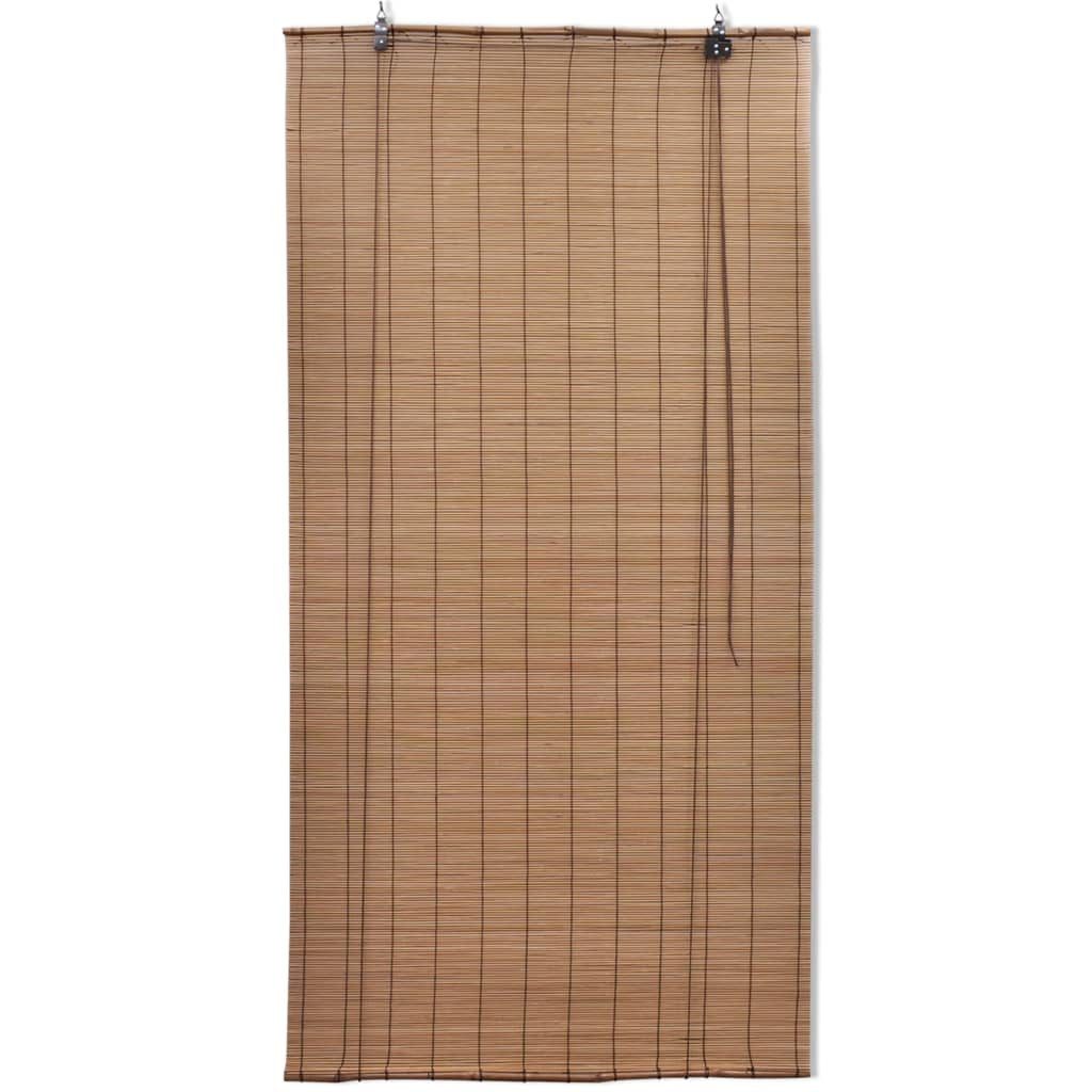 Rollo, vidaXL, Bambusrollo 100x220 cm Braun
