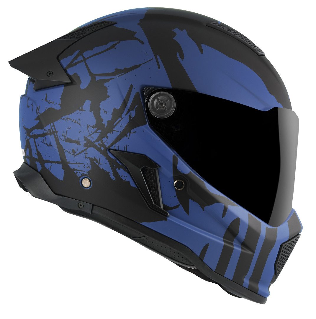 Bogotto Motorradhelm Rapto Demon Helm, Vorbereitet Für Kommunikationssystem,geeignet Brillenträger,vorbe