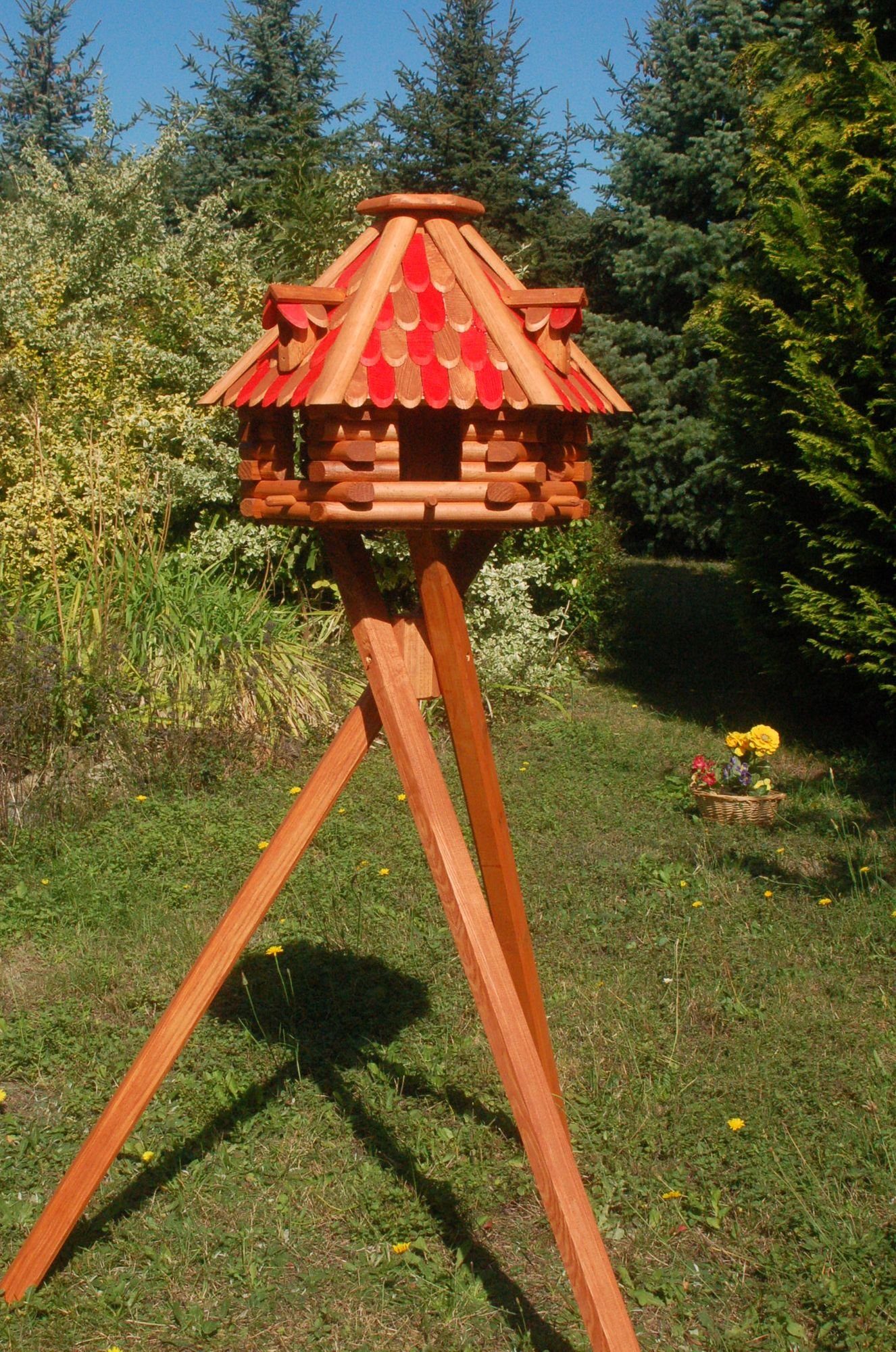 Vogelhaus Futterhaus / Vogelhaus mit Holzschindeln Dachfarben, V13