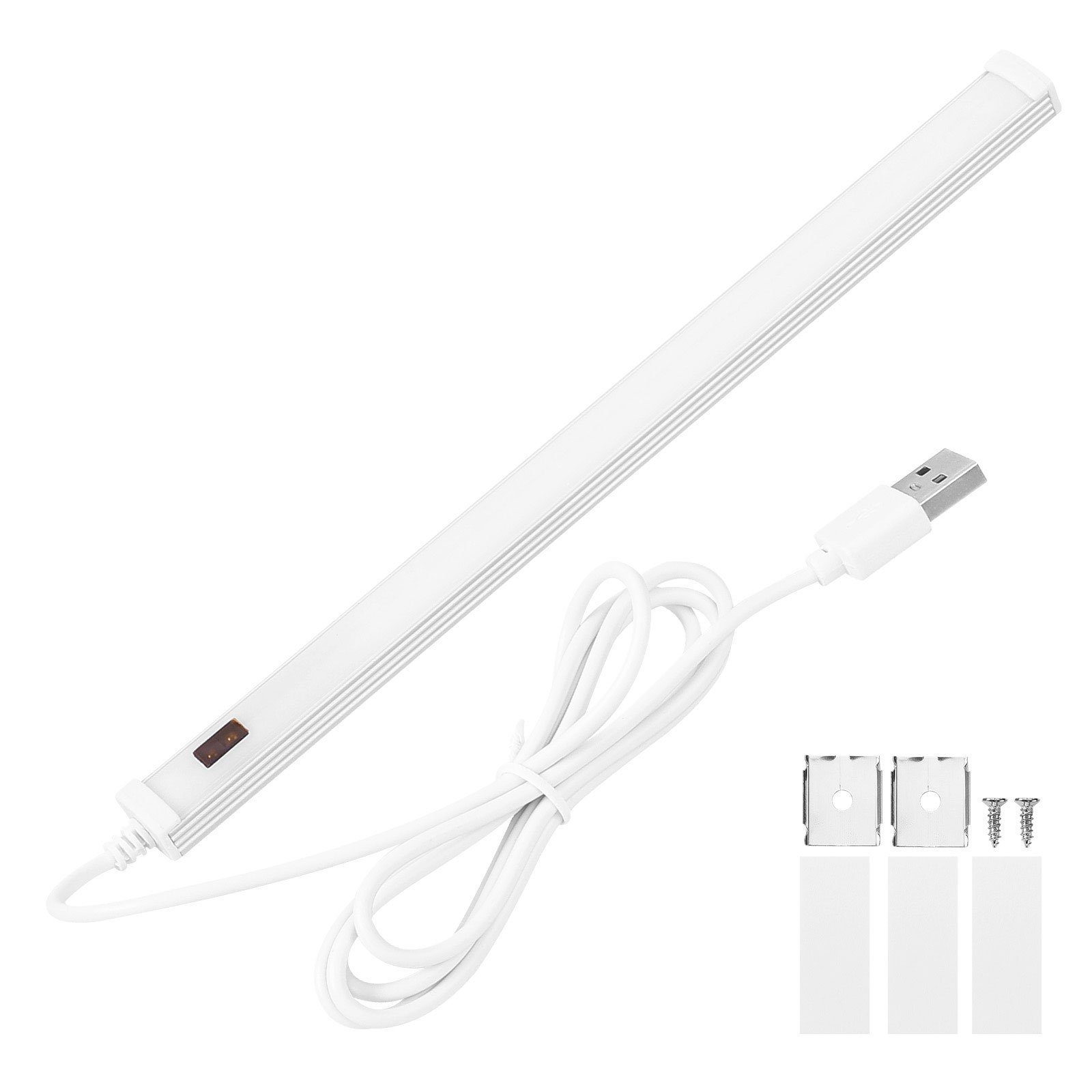Farbe Sunicol Schrank Unterbauleuchte für LED Sensor-Schalter, Weiß, Bad-Beleuchtung, veränderbar, USB Warmes