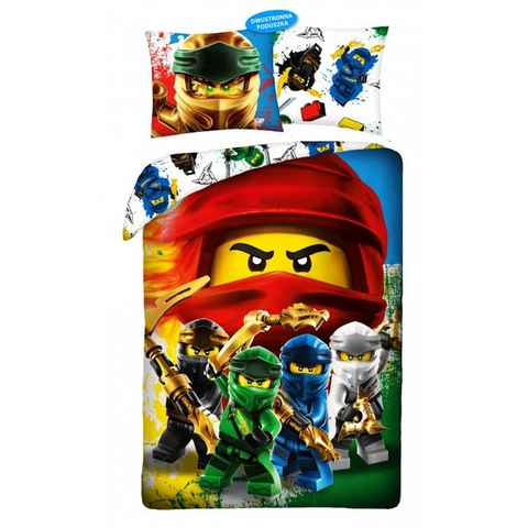Bettwäsche LEGO Ninjago Kinderbettwäsche 140 x 200 cm, LEGO®