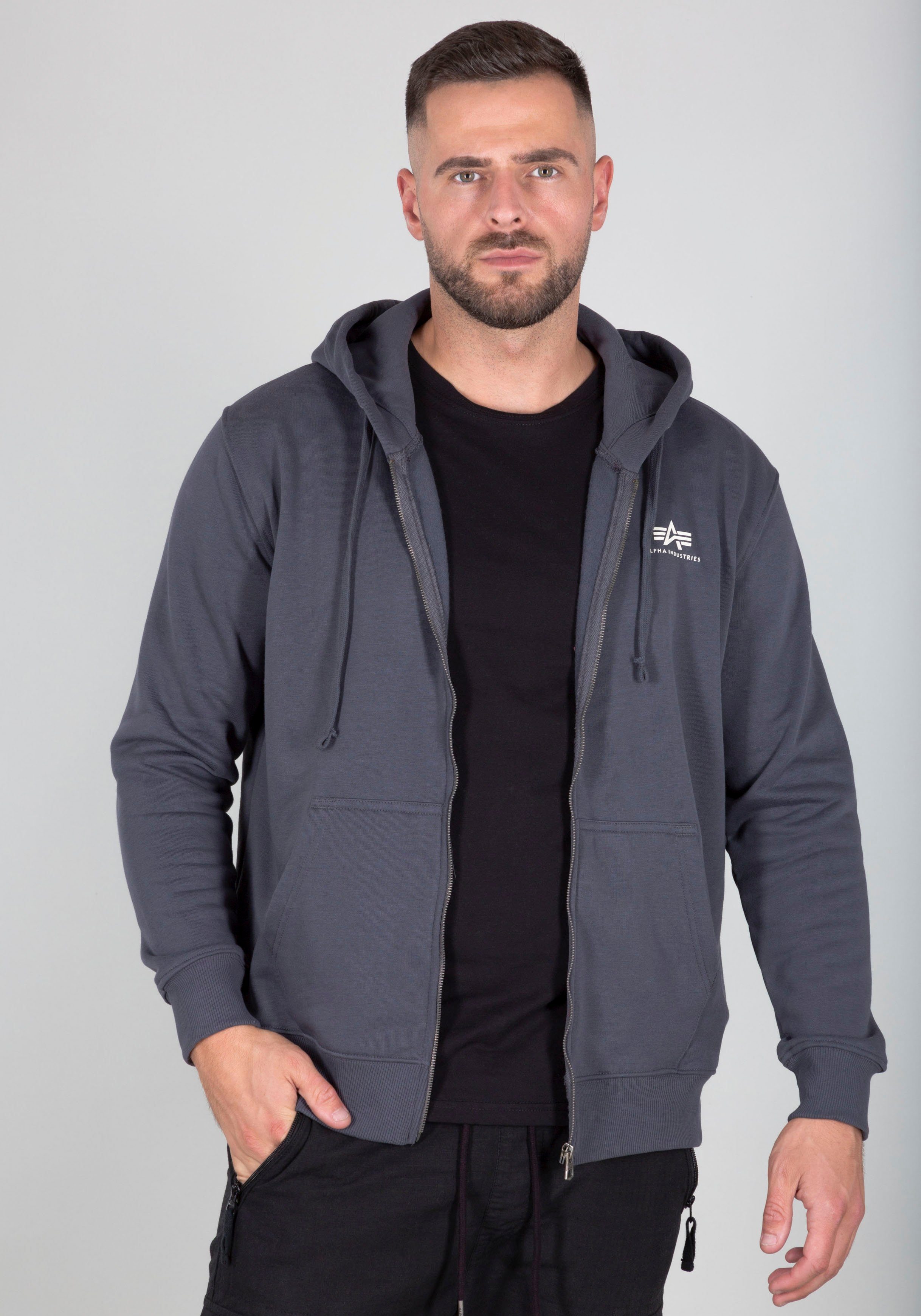 Alpha Industries Kapuzensweatjacke Basic Zip Hoody SL