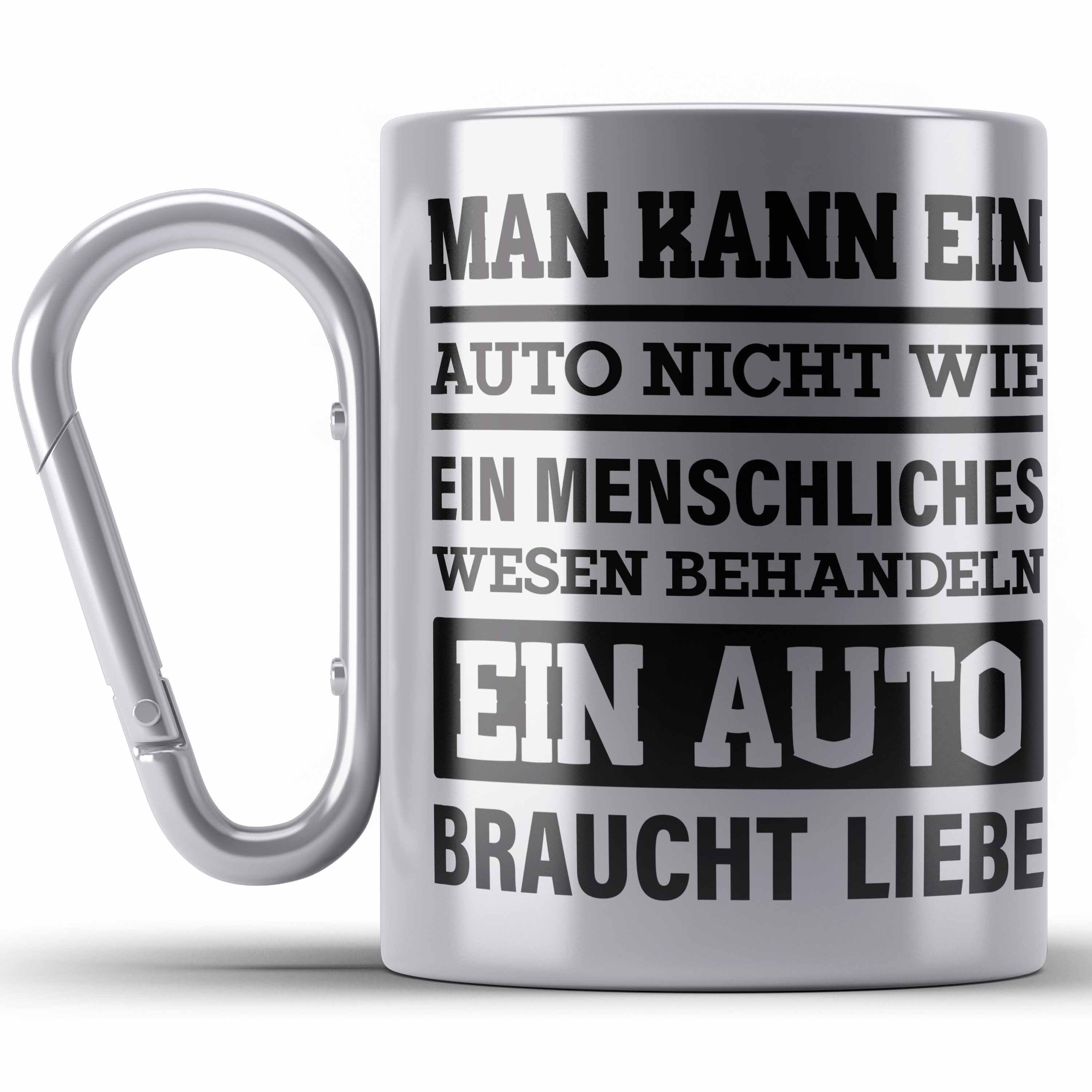 Tasse Geschenke Silber Autotuner Autotuner Geschenkidee Edelstahl Trendation Autoliebhab Thermotasse