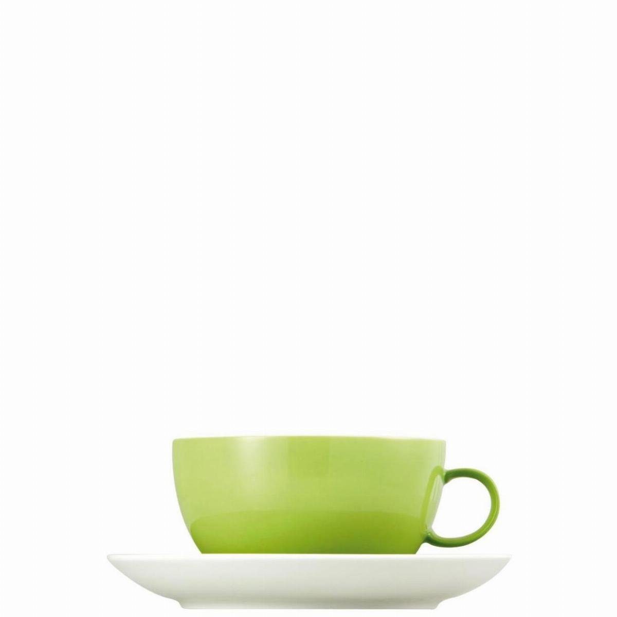 Tasse Green 2-tlg. Apple DAY Thomas - Porzellan SUNNY Cappuccinotasse
