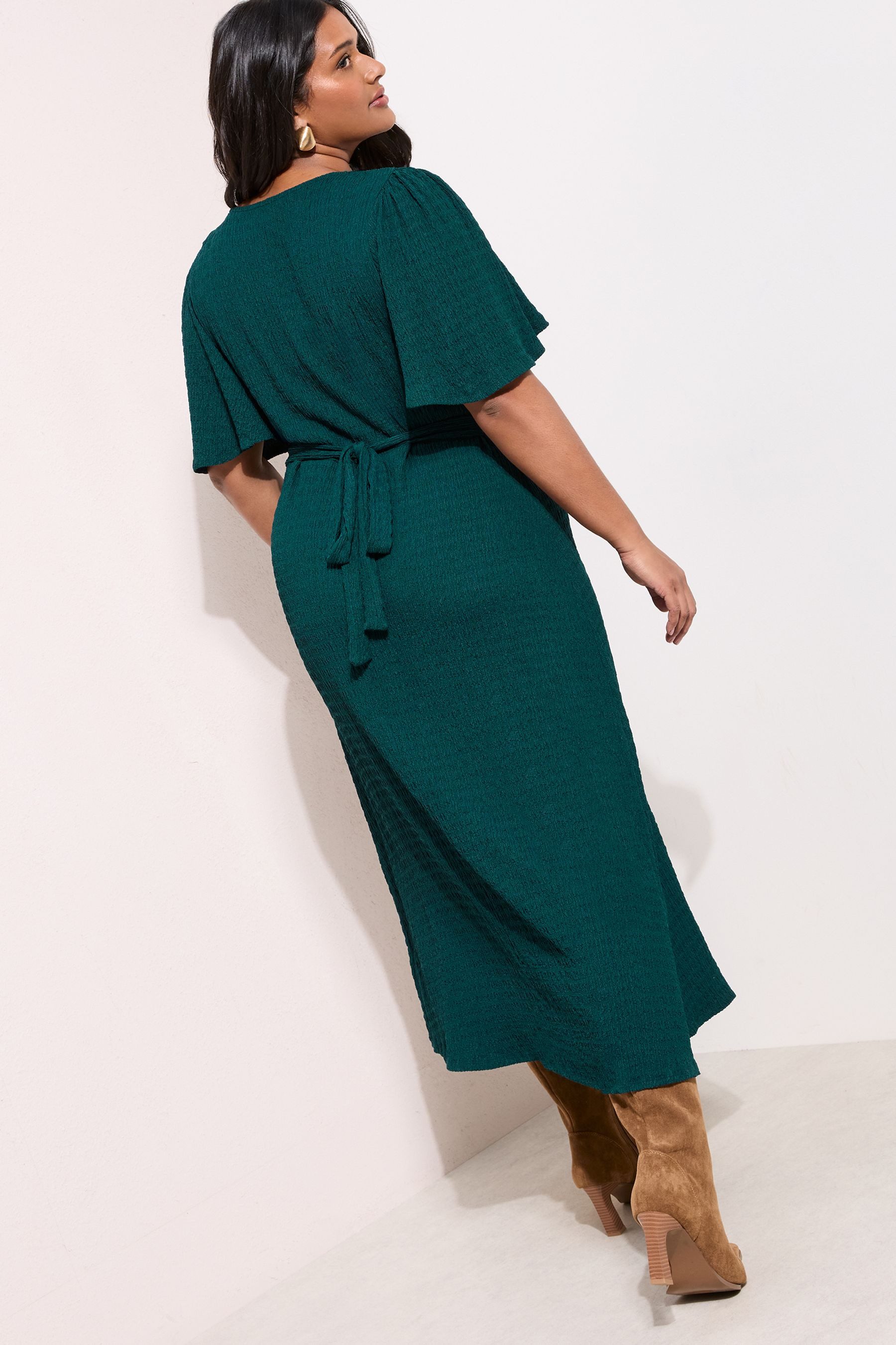 Friends Like These Midikleid Friends Like These Maxikleid, Flatterärmel, Cu günstig online kaufen