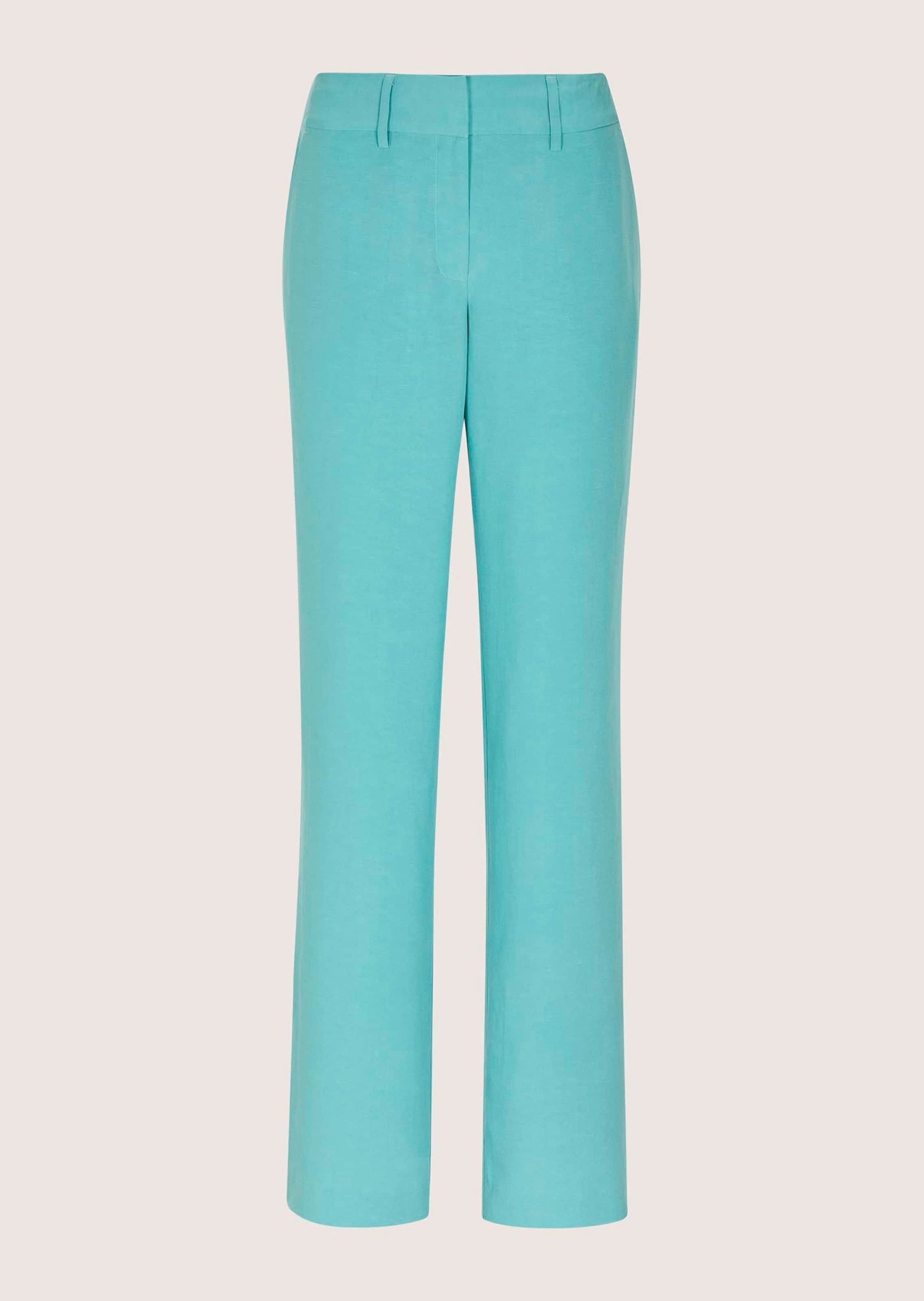 Stoffhose Elegante Sommerhose mit weitem Bein