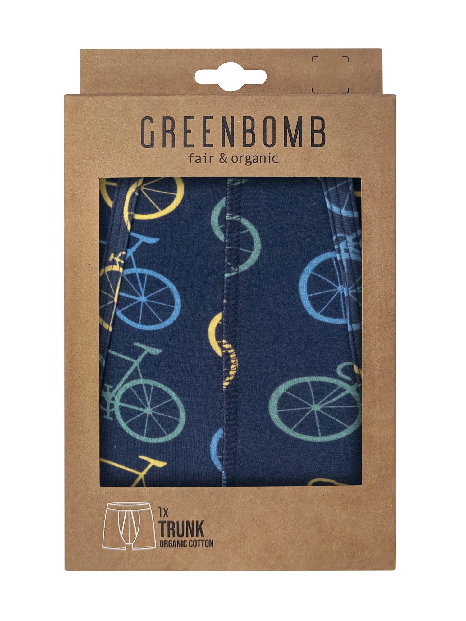 GreenBomb Boxer Trunk Bike Big 4 GOTS-zertifizierte Herstellung, hautfreund günstig online kaufen