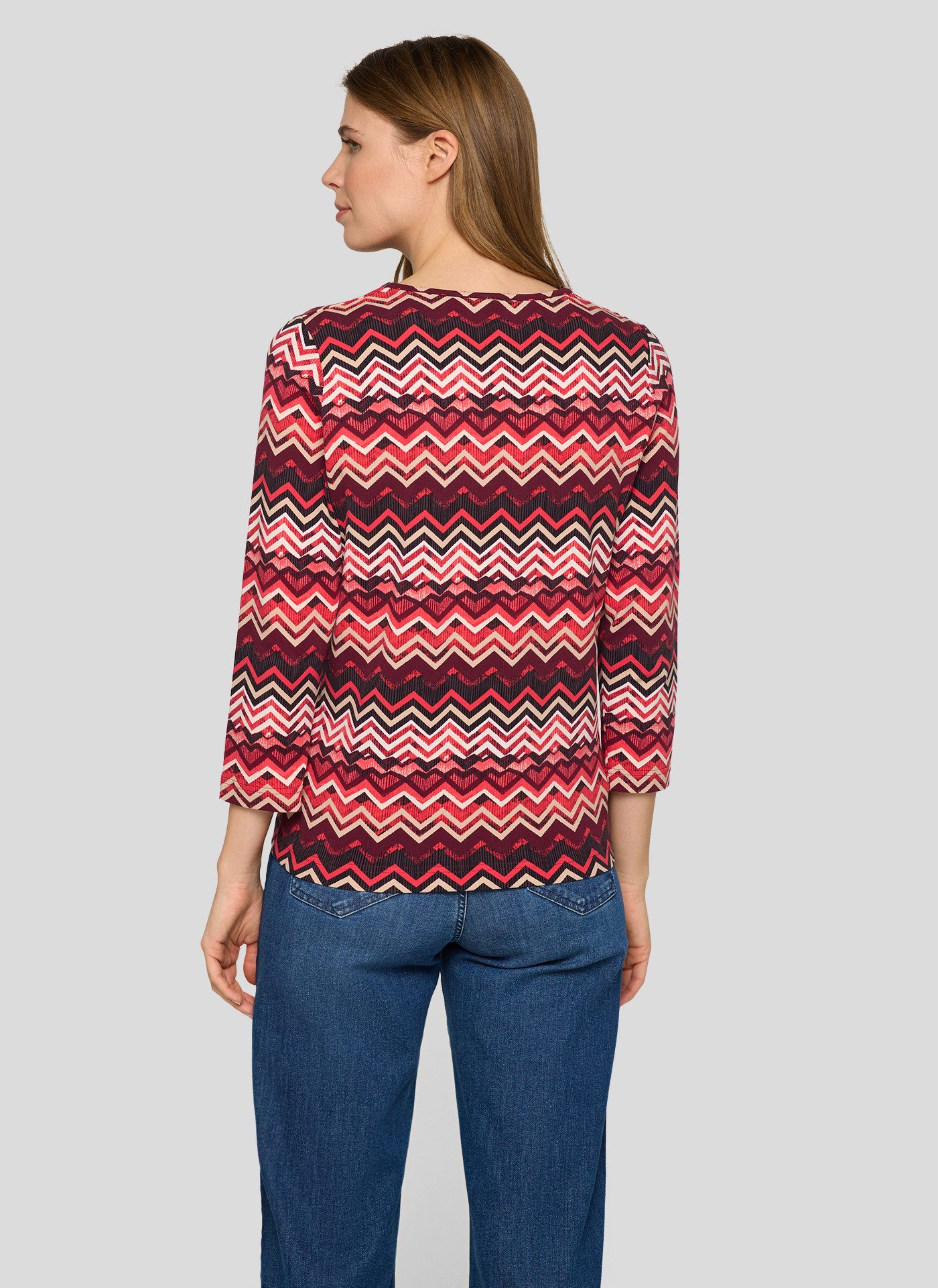 Rabe 3/4-Arm-Shirt mit Allover-Muster