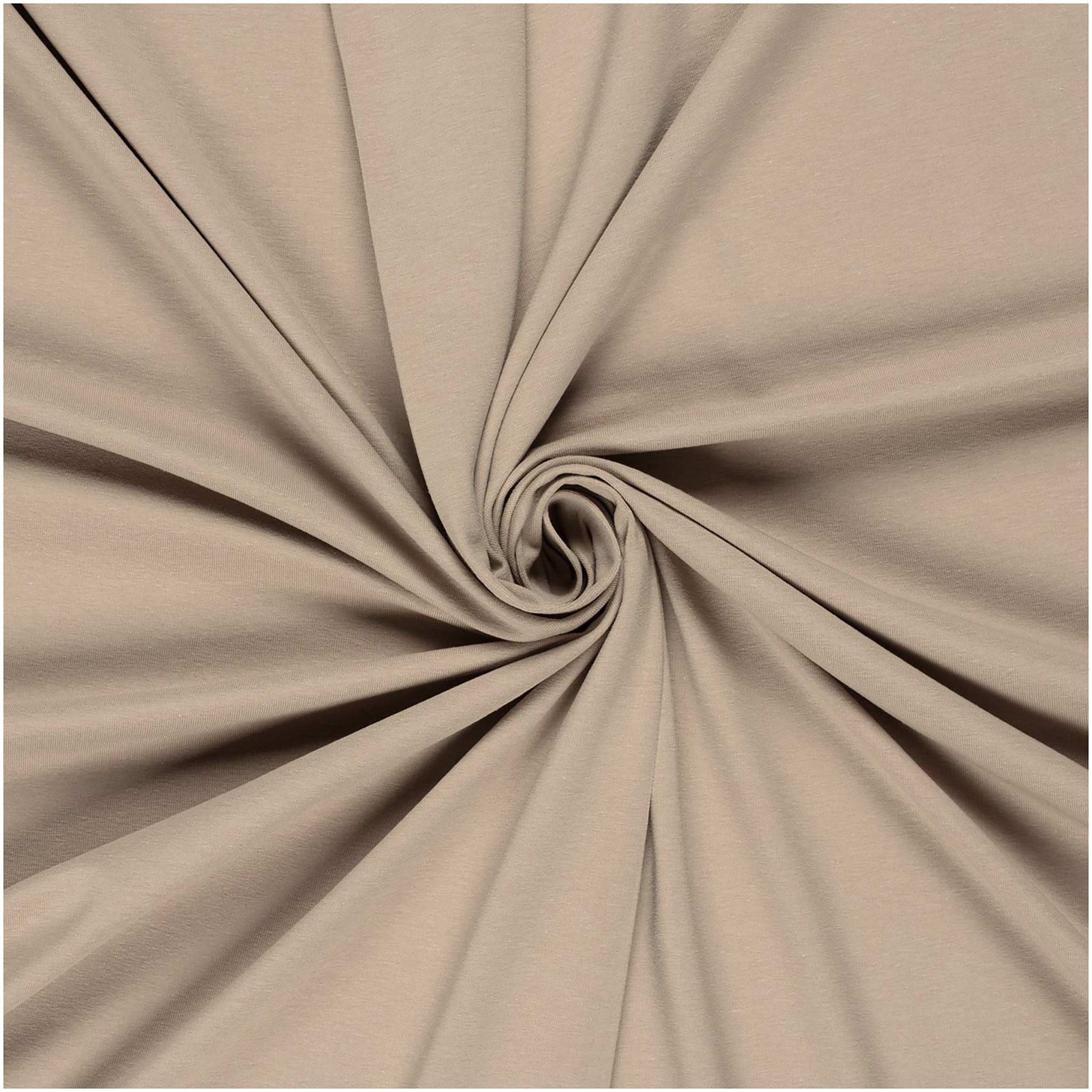 maDDma Stoff Bio Organic Baumwoll-Jersey 95% Baumwolle, 5% Elasthan Jerseystoff, 054 - mausgrau