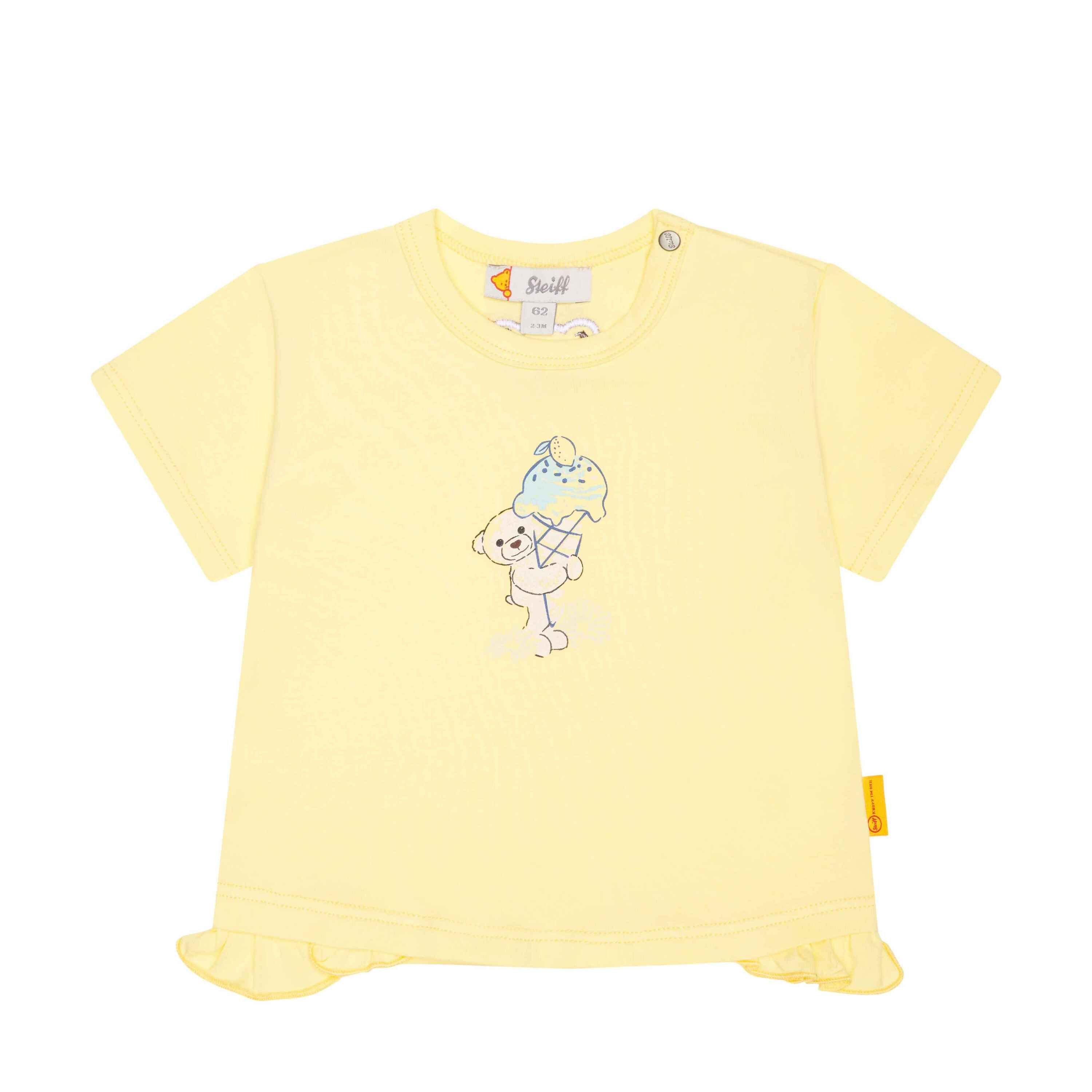 Steiff T-Shirt T-Shirt kurzarm Venice Beach Yellow Pear