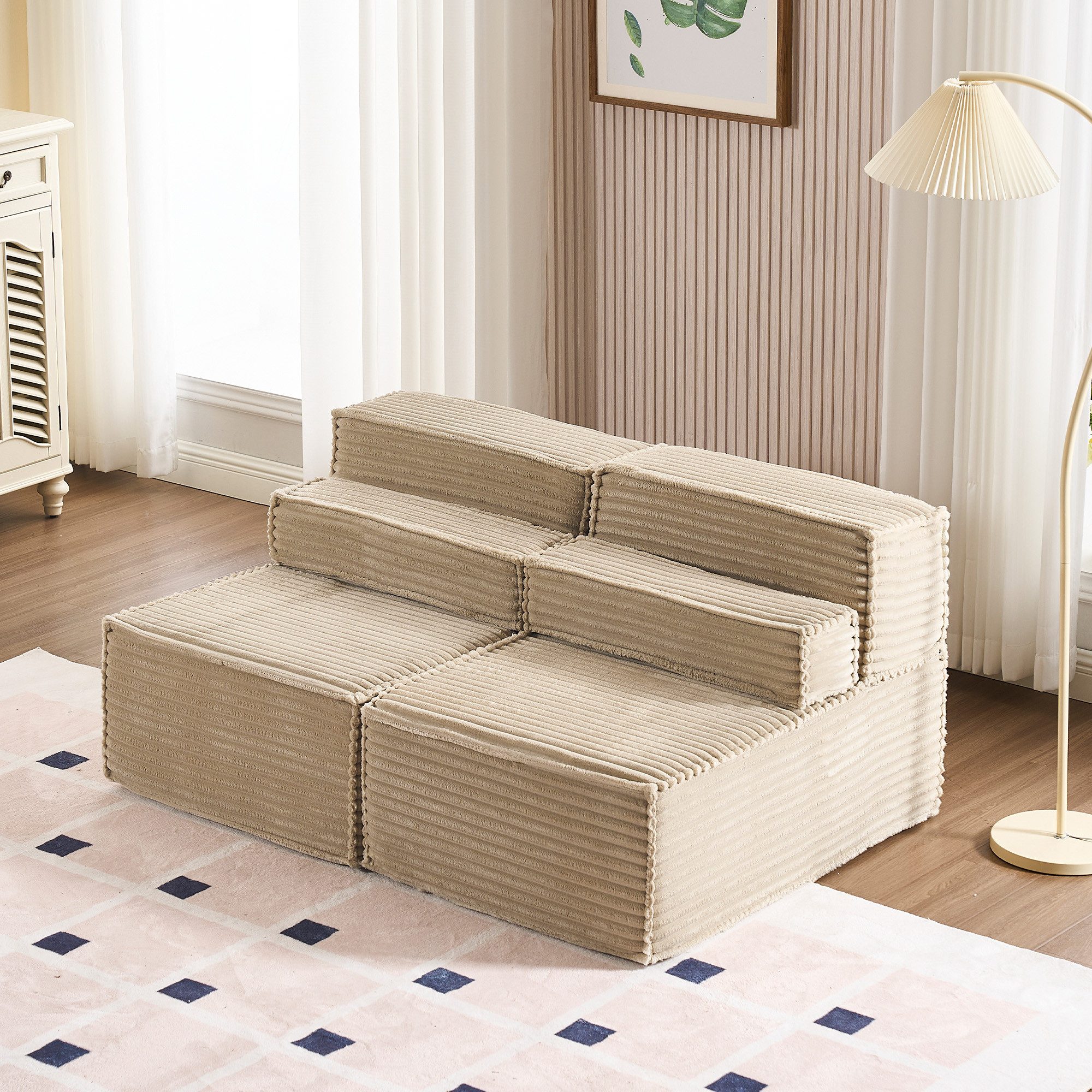 HOMYEDAMIC Big-Sofa Schwammsofa 1-4 Sitzers Ecksofa, Pure Foam Eco Sofa Kom günstig online kaufen