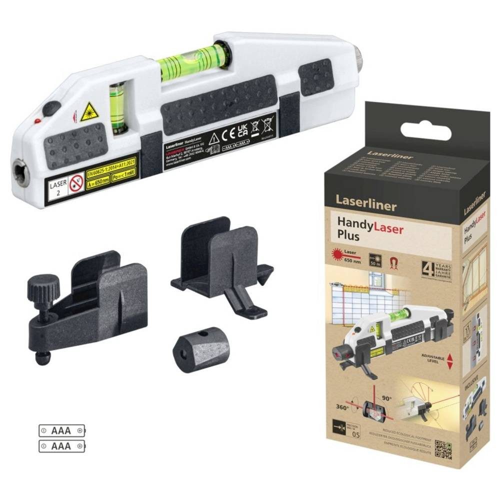 LASERLINER Wasserwaage HandyLaser Plus 025.04.00E Laser-Wasserwaage