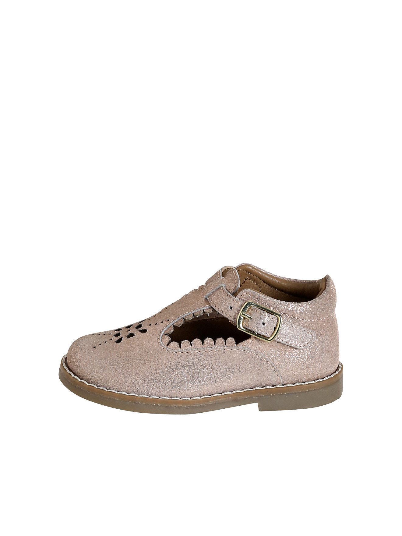 vertbaudet Lauflern-Spangenschuhe aus Leder Baby Ballerina
