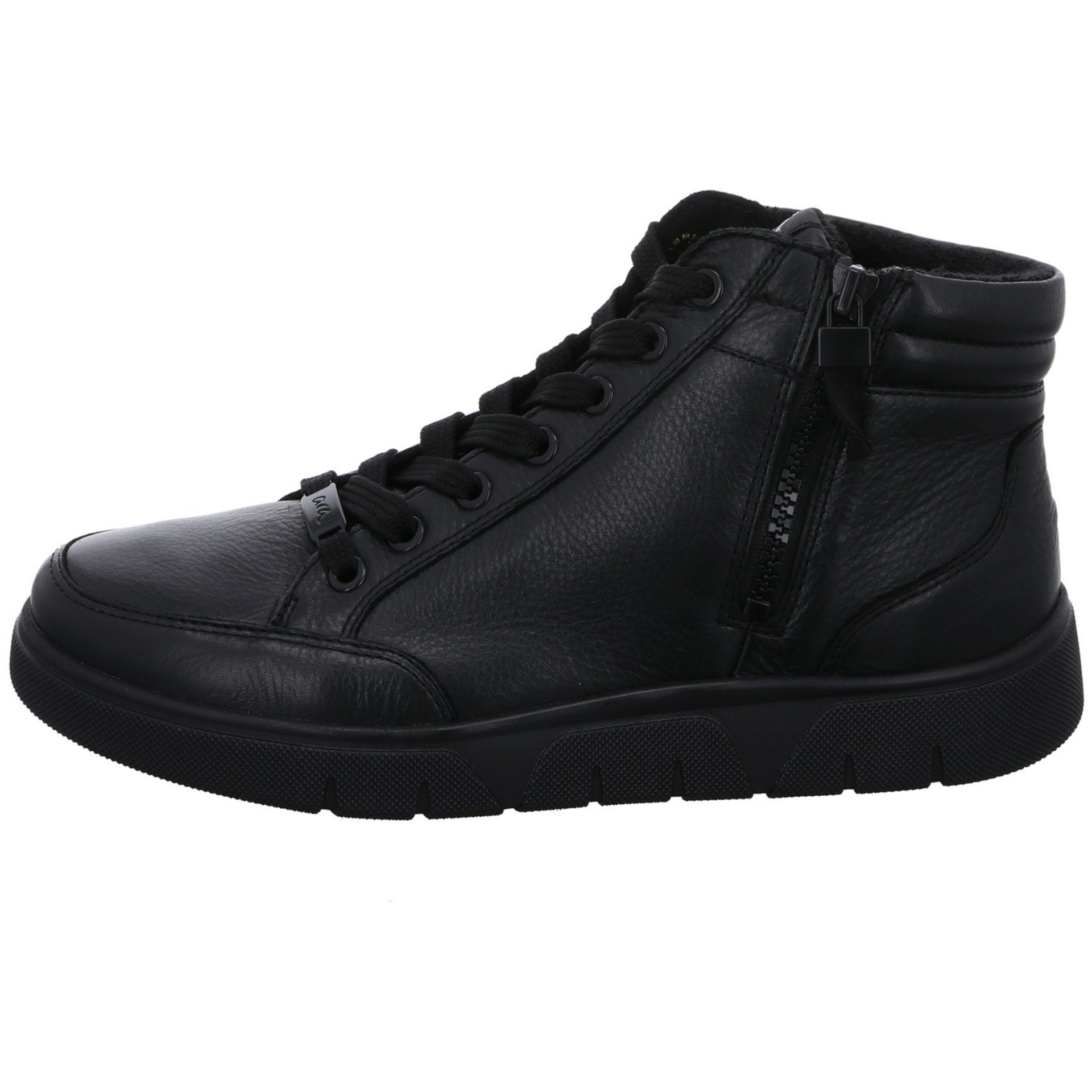 Ara Damen Schuhe 046706 Schnürstiefelette schwarz 2.0 Glattleder Rom-Sport Sneaker Sneaker