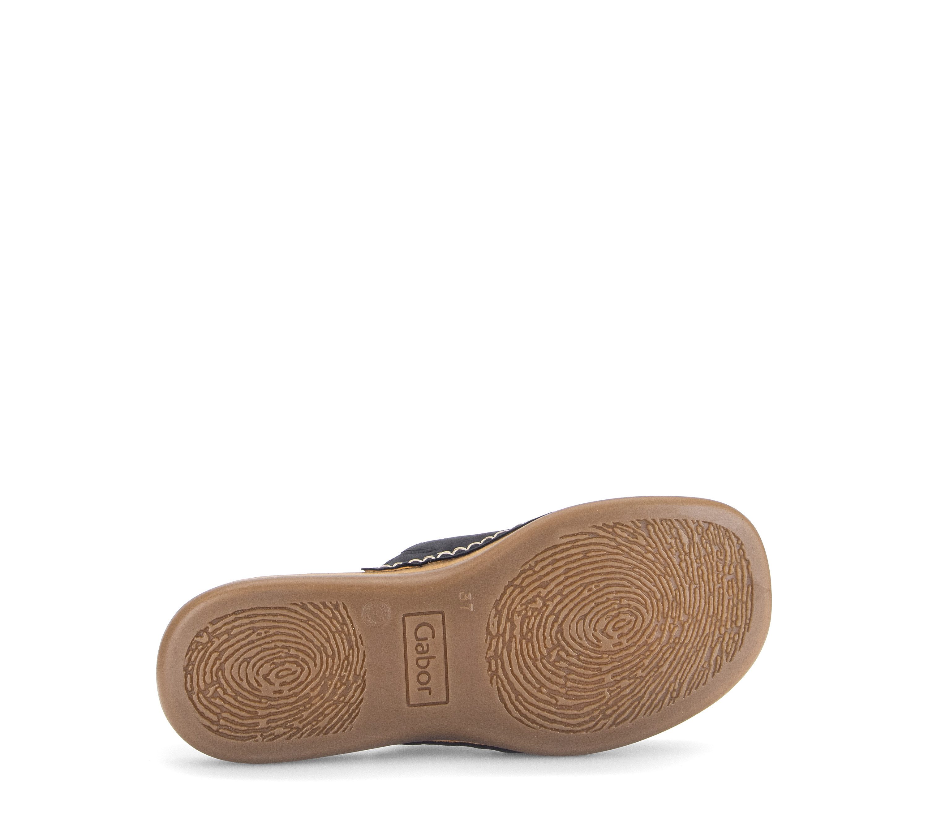 Gabor Pantolette Sommerschuh, Schlüpfschuh mit Kontrastnähten