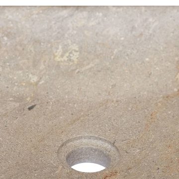 vidaXL Waschbecken Waschbecken Grau 40x40x10 cm Marmor