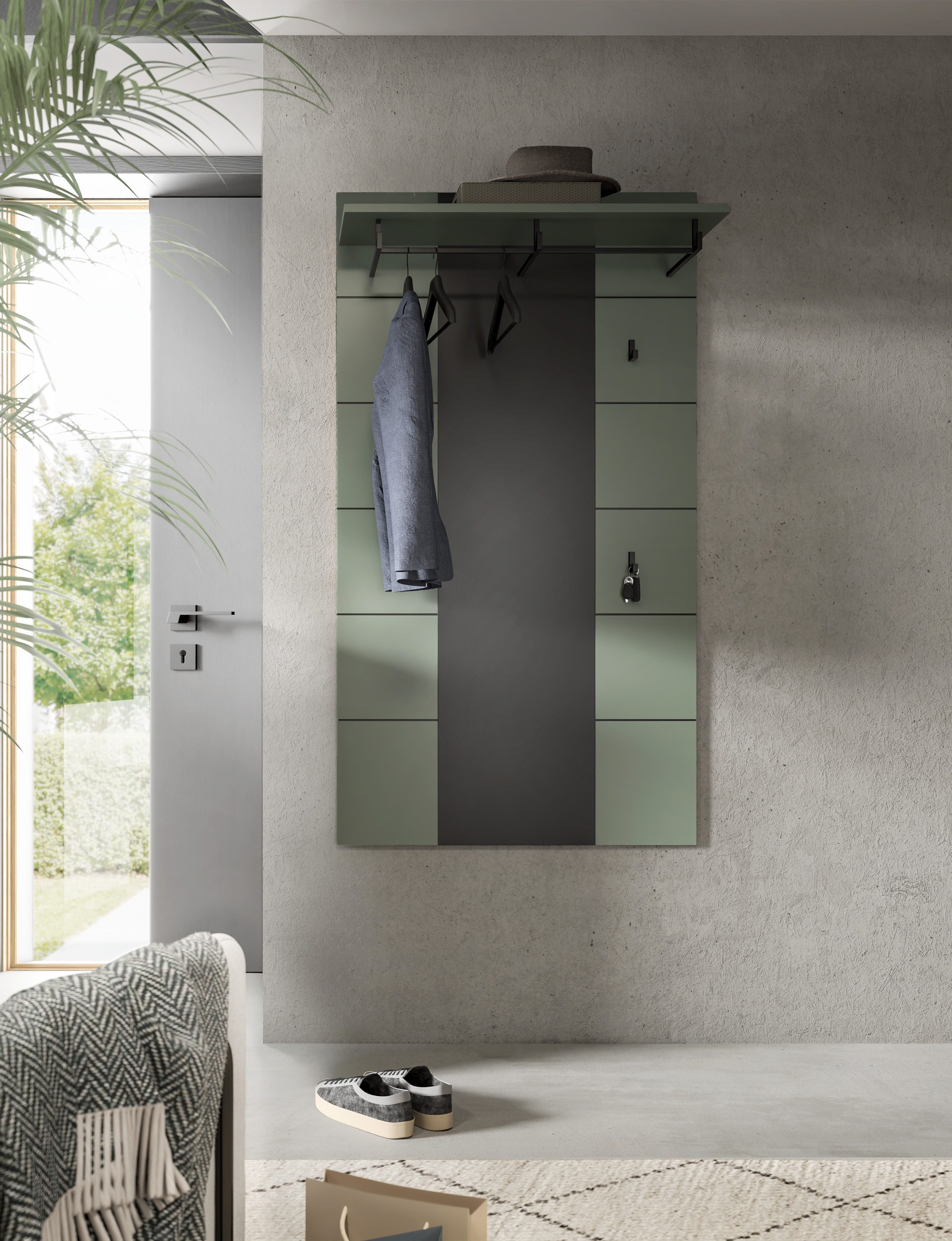 Home affaire Garderobenpaneel REHAT, TOPSELLER!, Höhe 145 cm, Hutablage, 4 günstig online kaufen