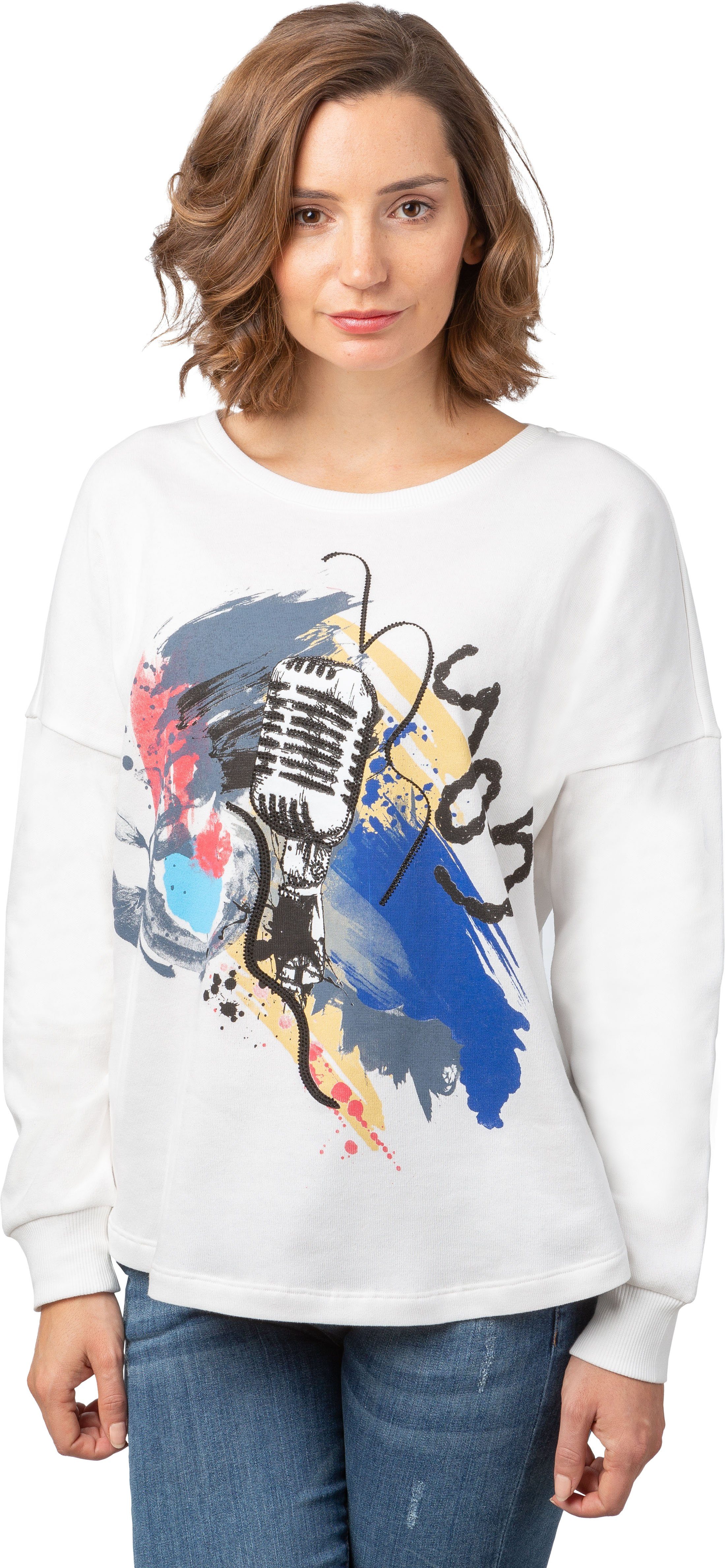 Gio Milano Sweatshirt G25-1113 mit modernen günstig online kaufen