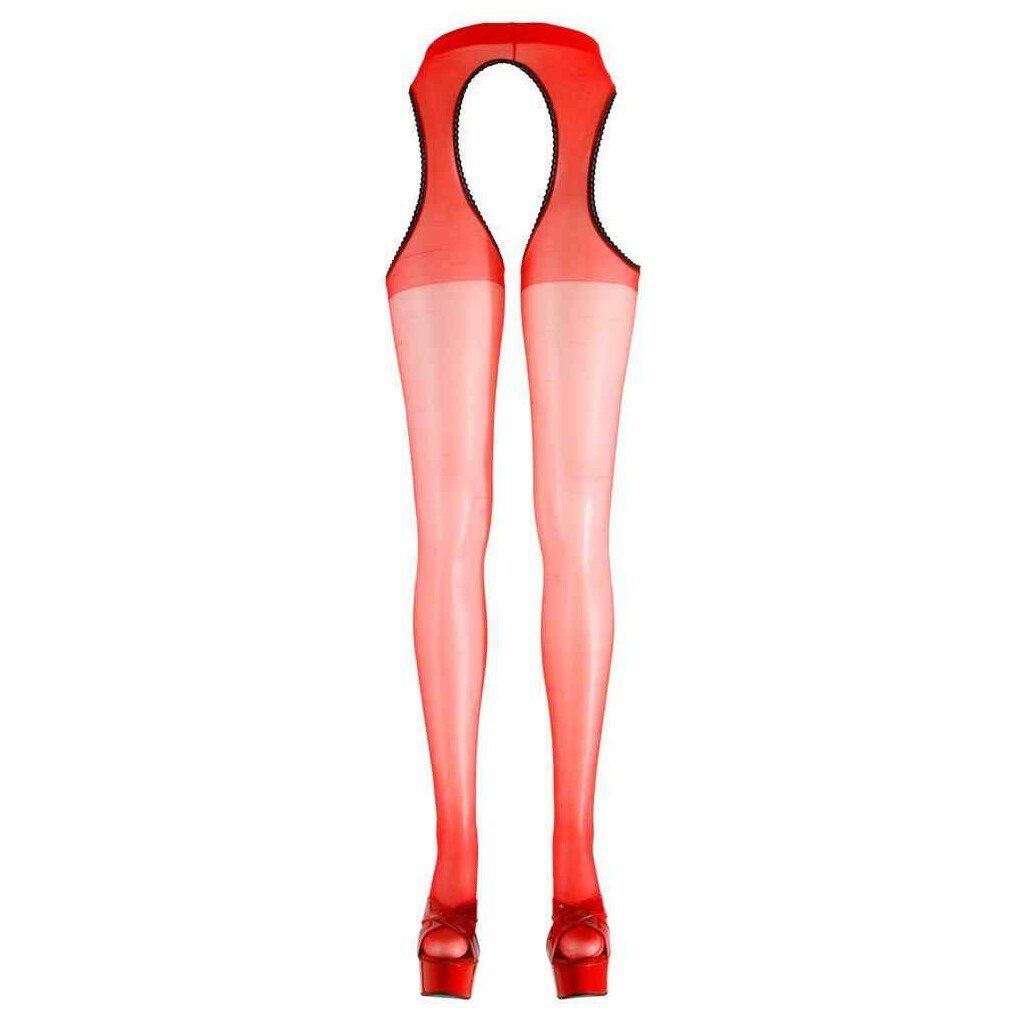 Ouvert XL Cottelli Collection Sex-Strumpfhose - S Strumpfhose rot