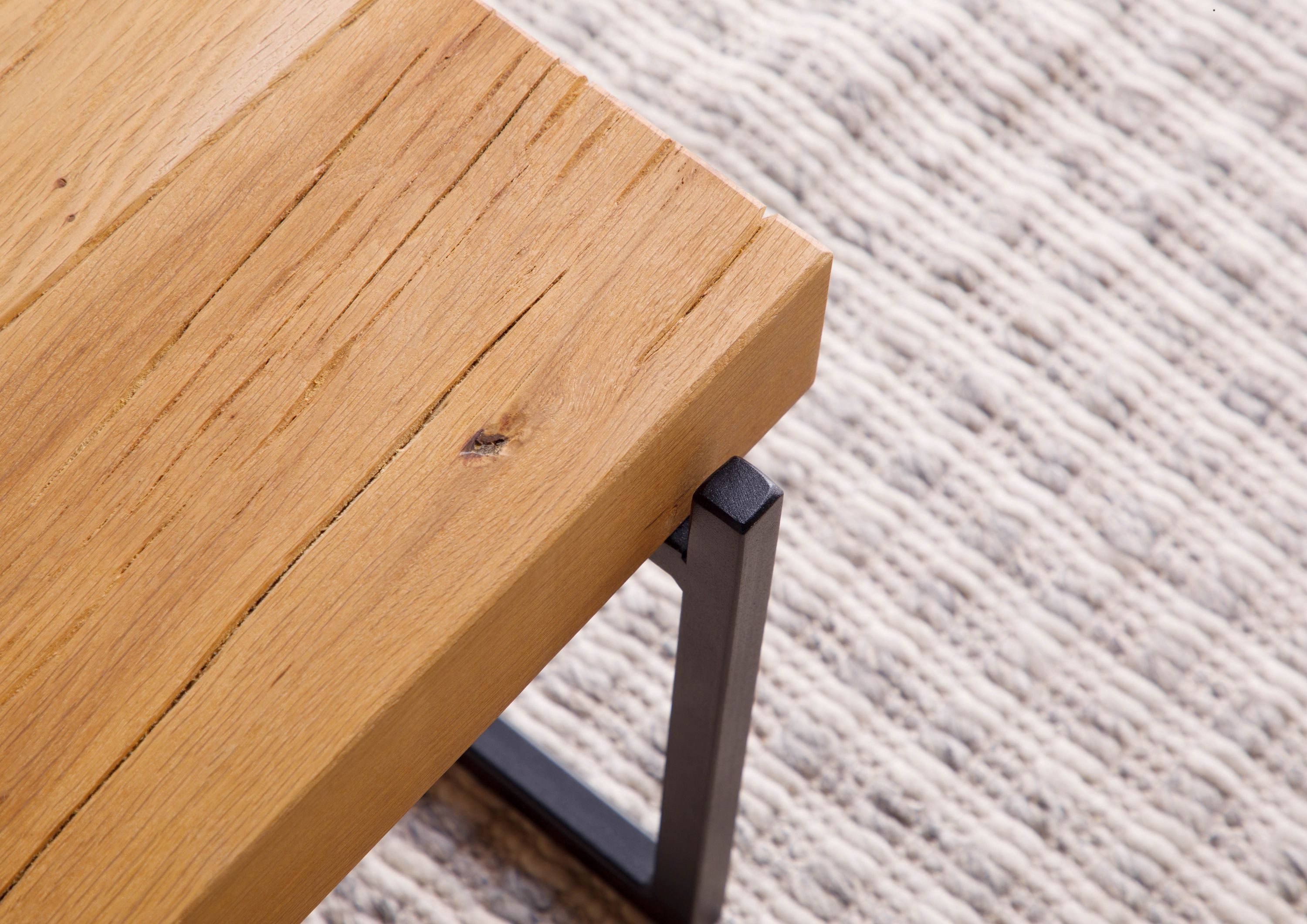 Massivmoebel24 Couchtisch LOUNGE COLLECTION (Massivholz, Massivholztisch), Eiche 60x60x35 natur geölt LOUNGE COLLECTION #04 – Bild 5 von 5