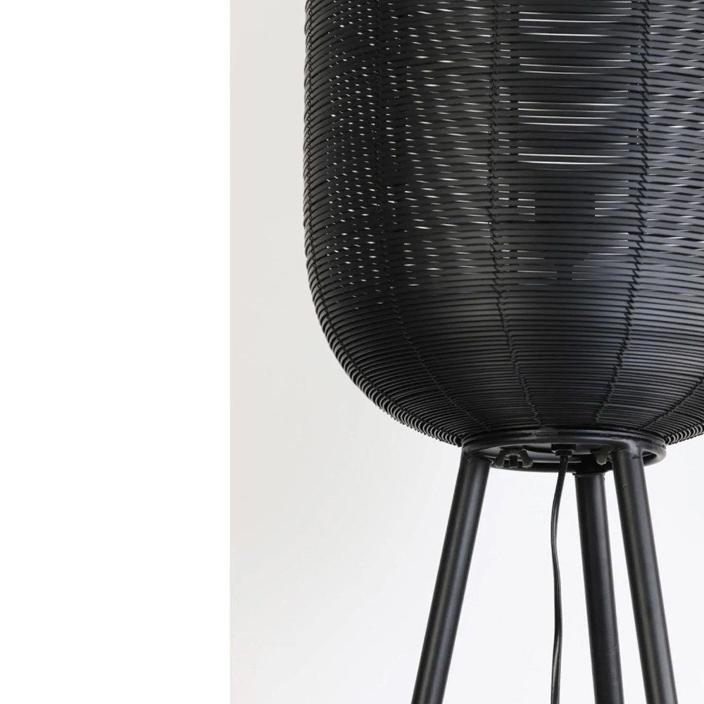 Light & Living Stehlampe Stehleuchte Dreifuß TOMEK Light & Living Ø35x136 cm Stehlampe Schwarz, ohne Leuchtmittel