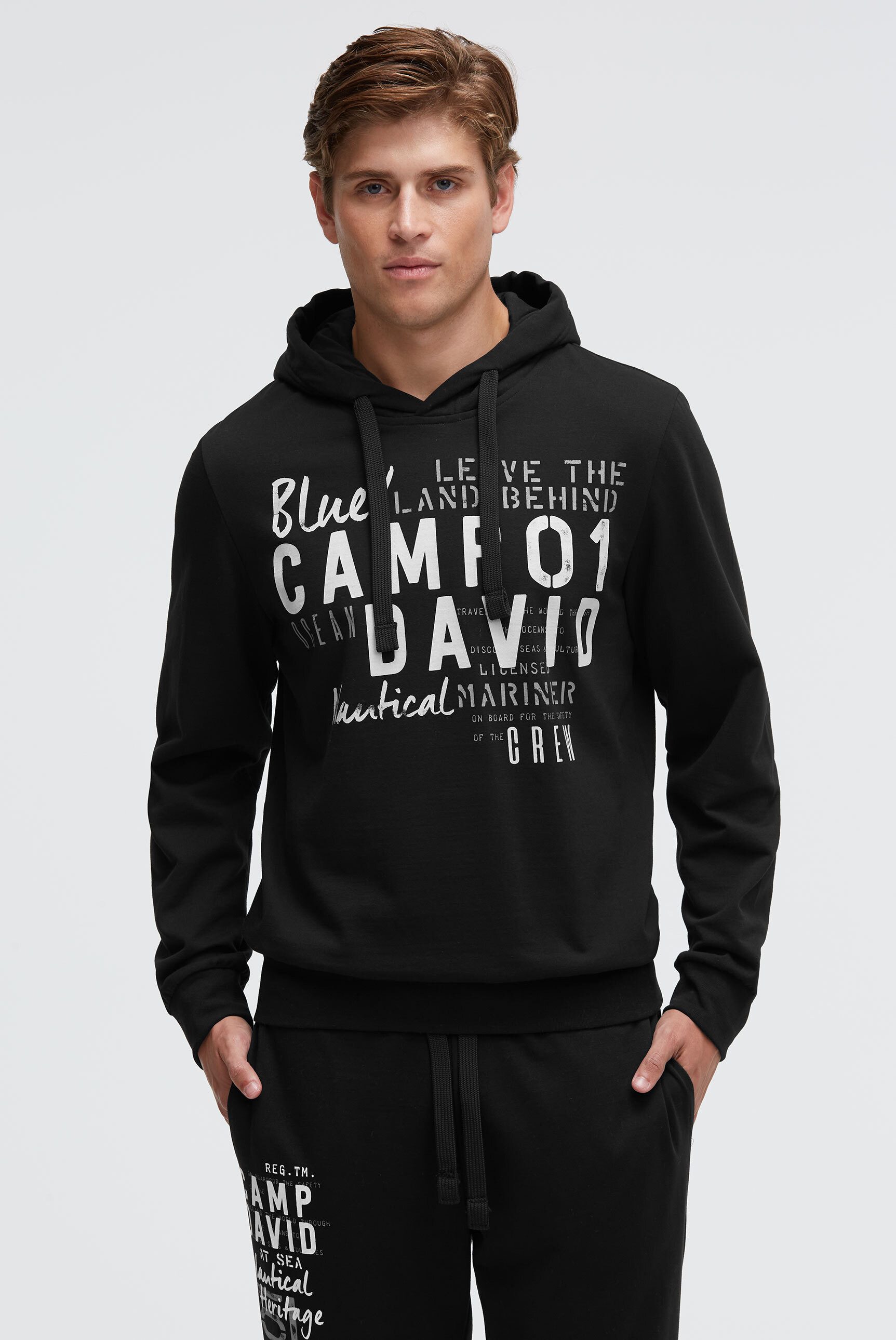 CAMP DAVID Kapuzensweatshirt mit Baumwolle