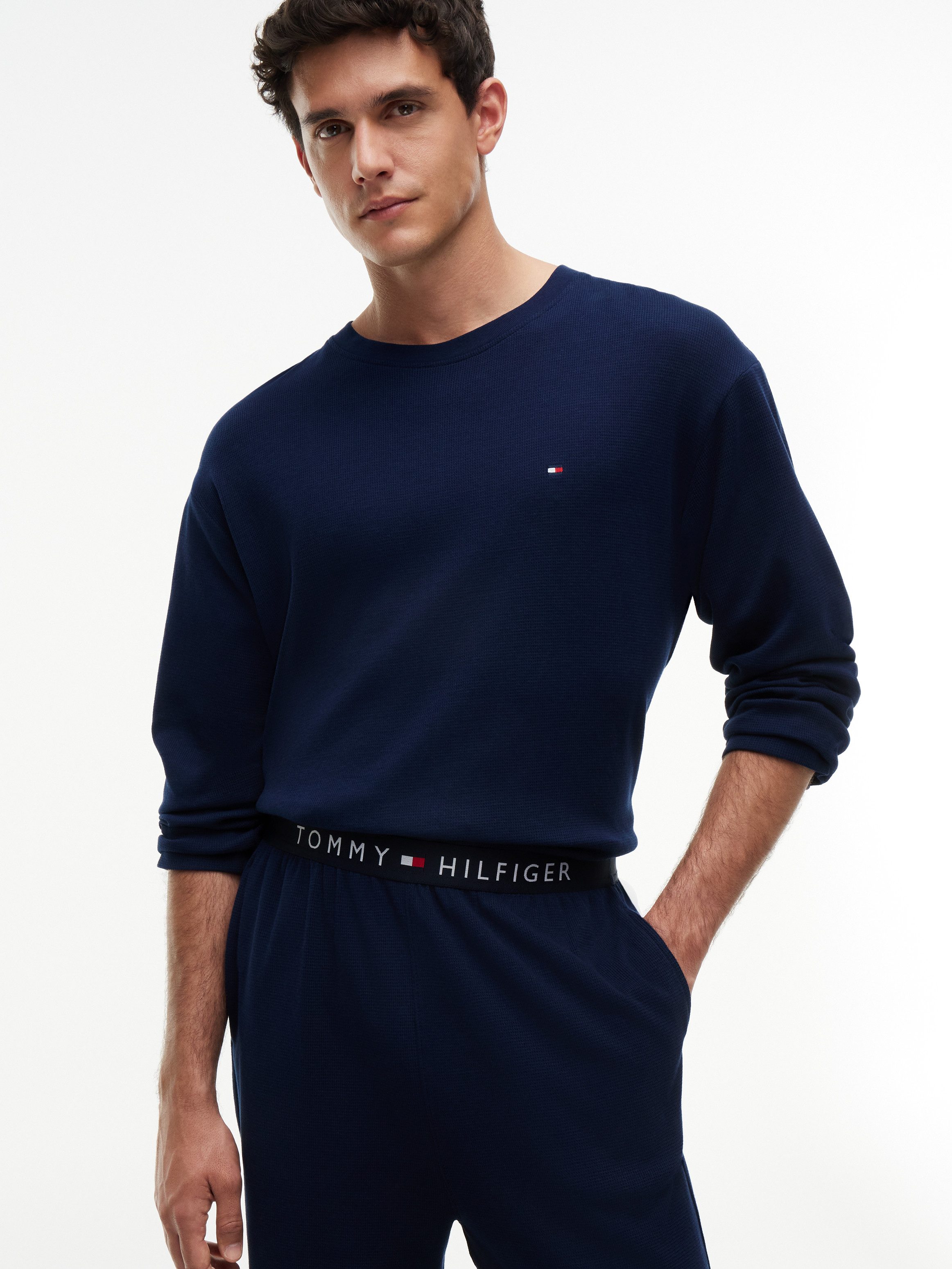 Tommy Hilfiger Underwear Relaxanzug LONGSLEEVE WAFFLE SET