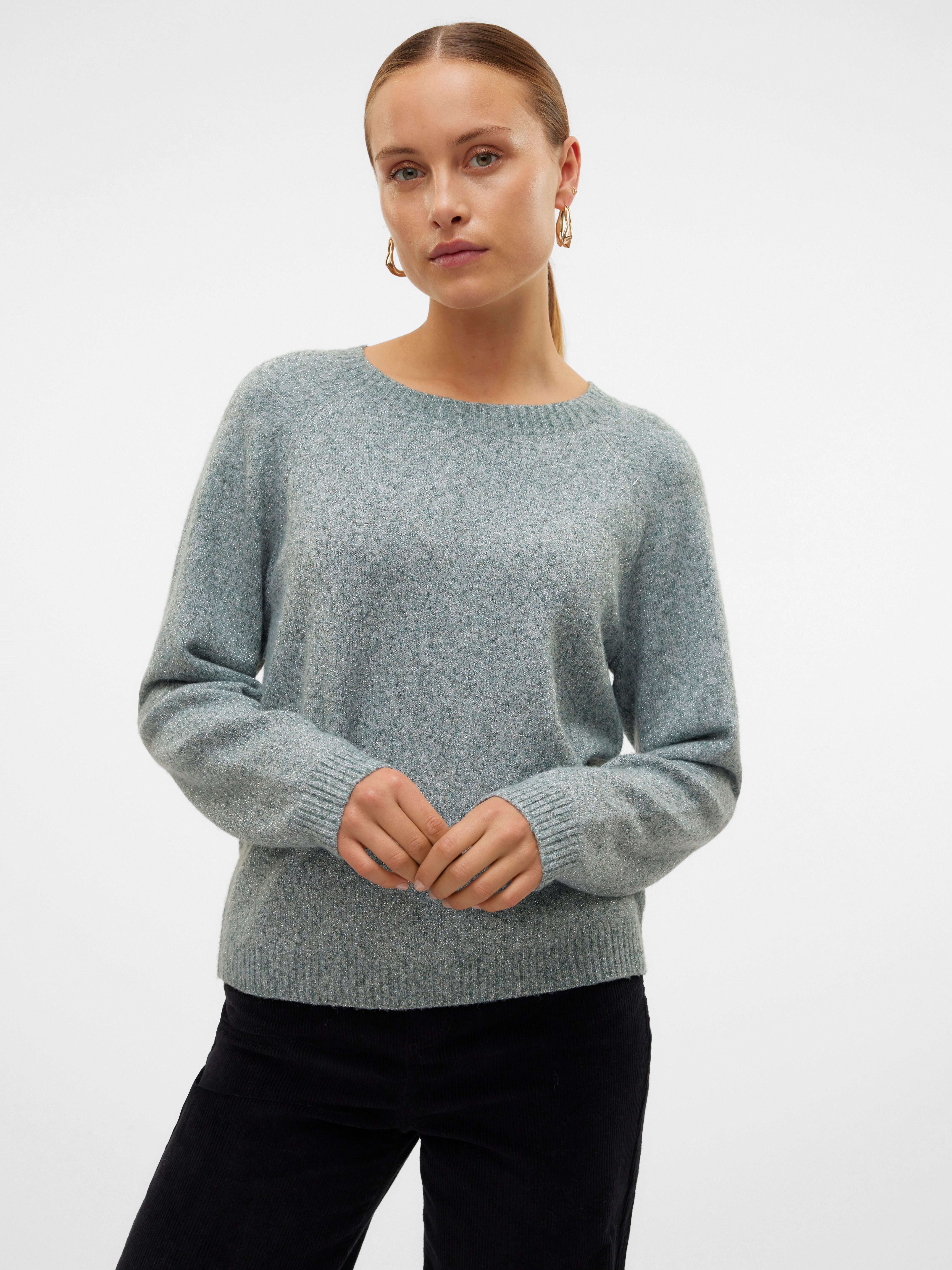 Vero Moda Rundhalspullover VMDOFFYSHINE LS O-NECK günstig online kaufen