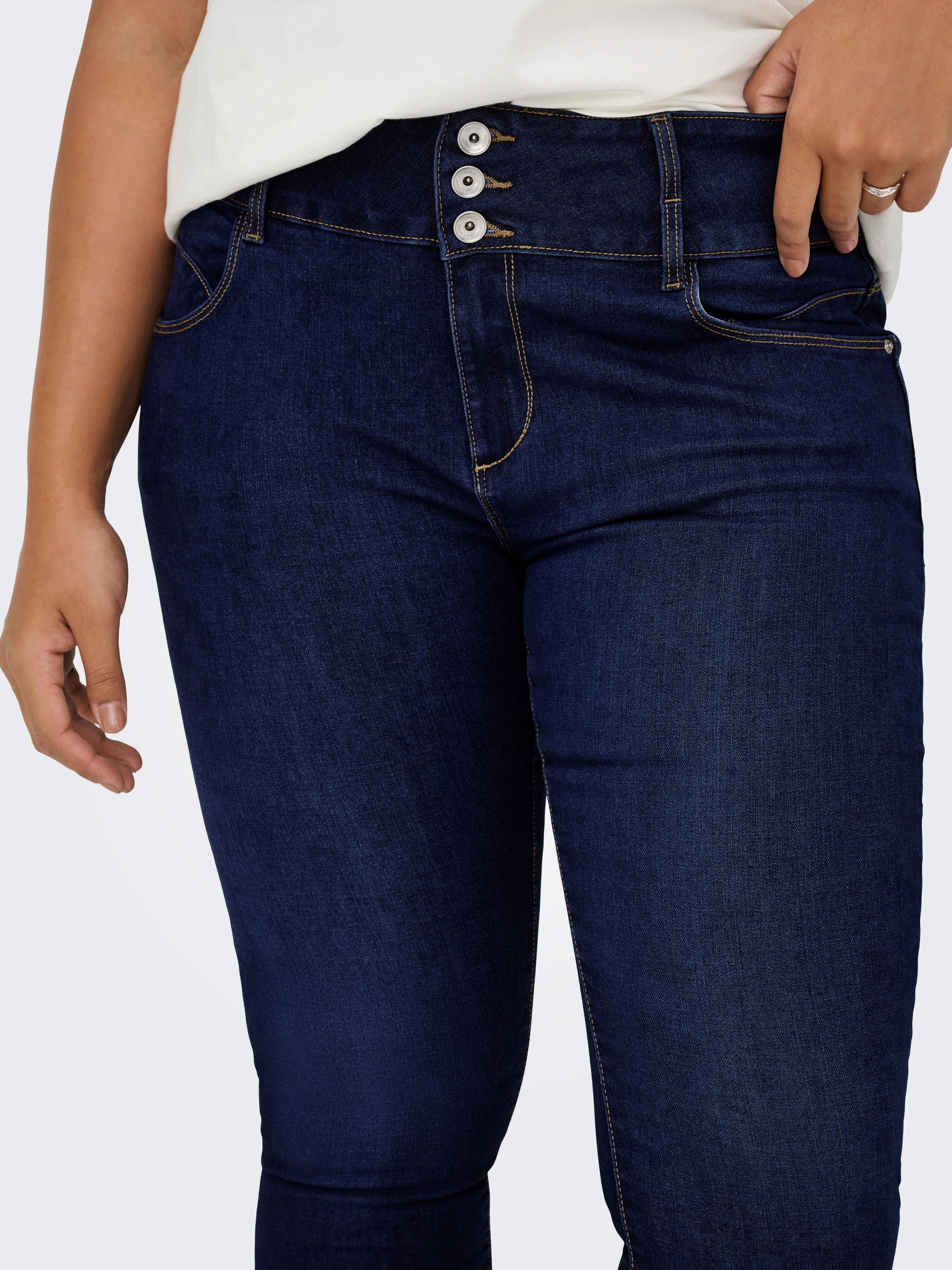 ONLY CARMAKOMA Skinny-fit-Jeans CARANNA HW SKINNY ANK MBD DNM ANA