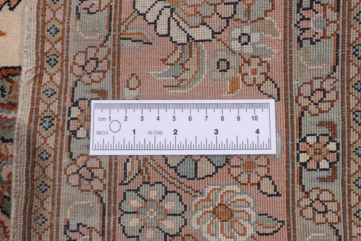 Seidenteppich Kaschmir Seide 126x189 Handgeknüpfter Orientteppich, 4 Nain rechteckig, Trading, mm Höhe